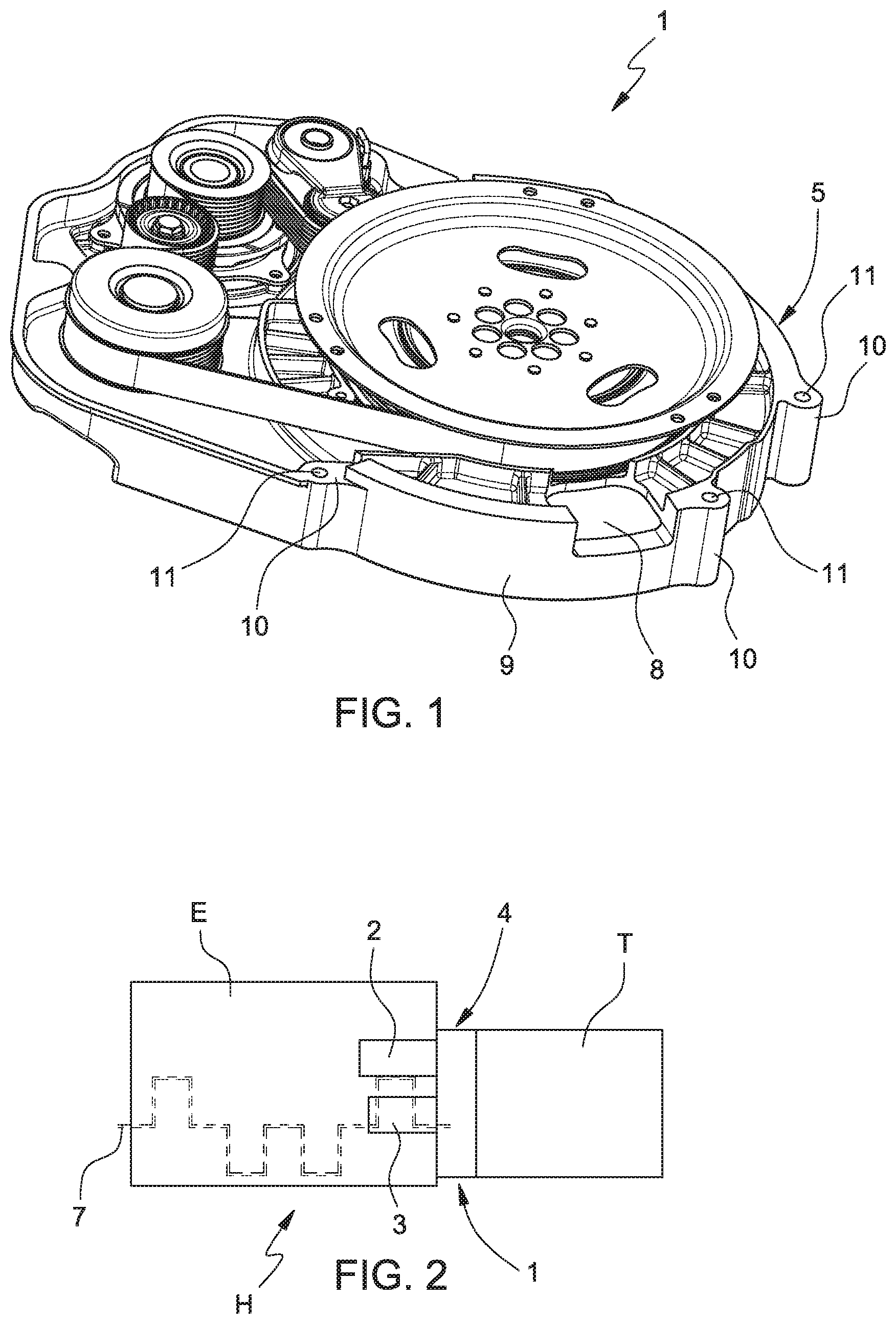 Patent US12097765 Figure 1 – Transmission module for a hybrid drive vehicle