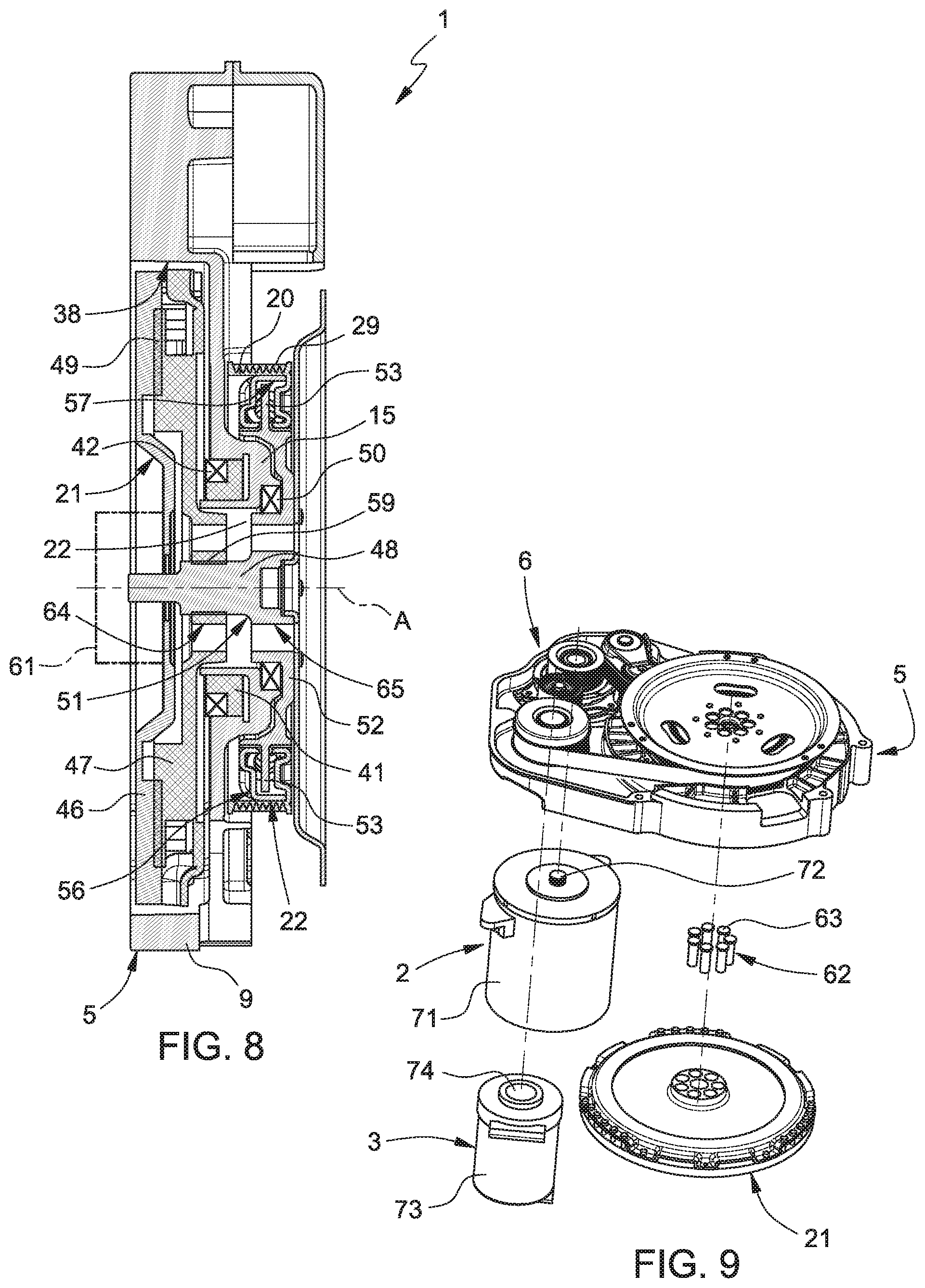 Patent US12097765 Figure 5 – Transmission module for a hybrid drive vehicle