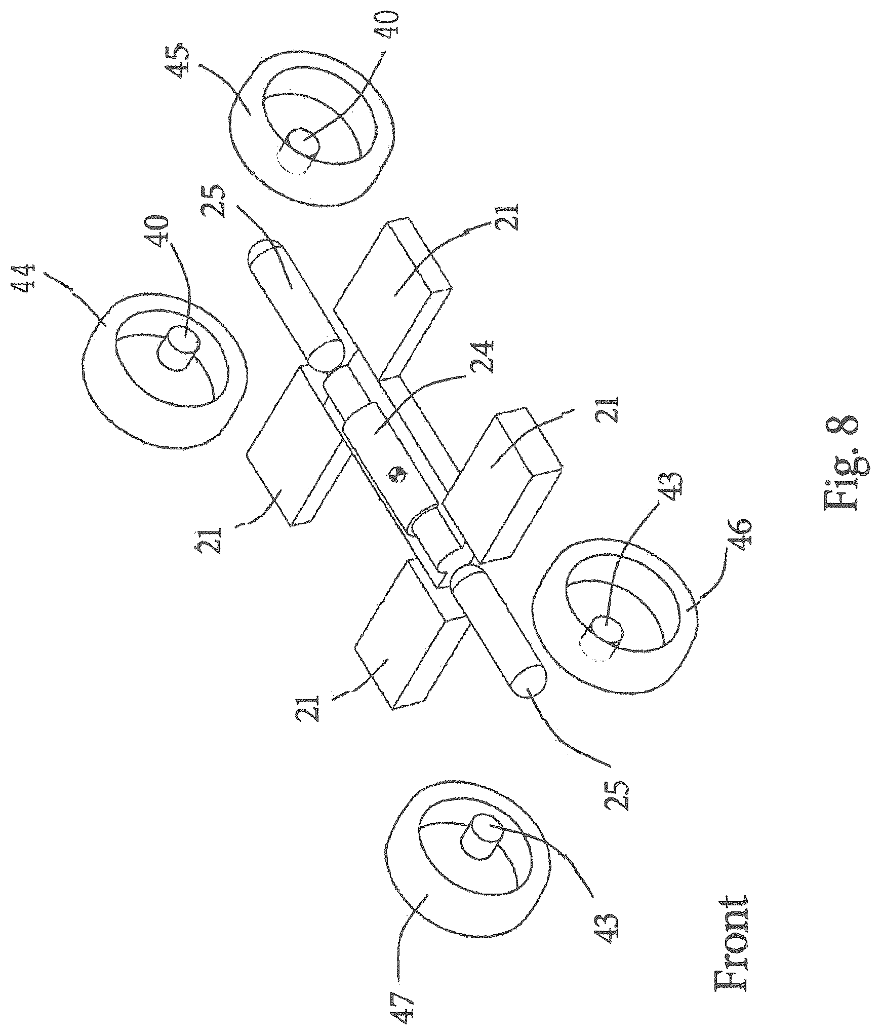 Patent US12097767 Figure 8 – Electric vehicle system comprising a hydraulic system