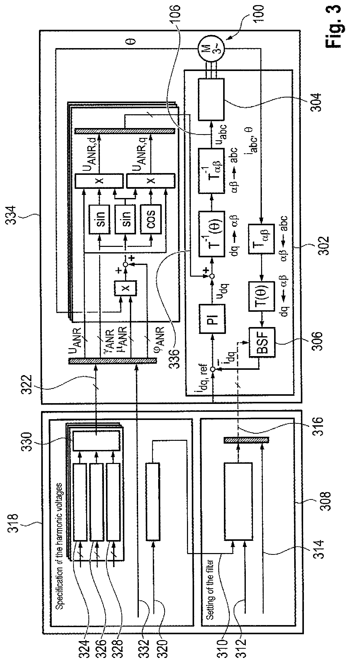 Patent US12097769 Figure 2 – Apparatus and method for influencing electromagnetic forces of an electric traction motor