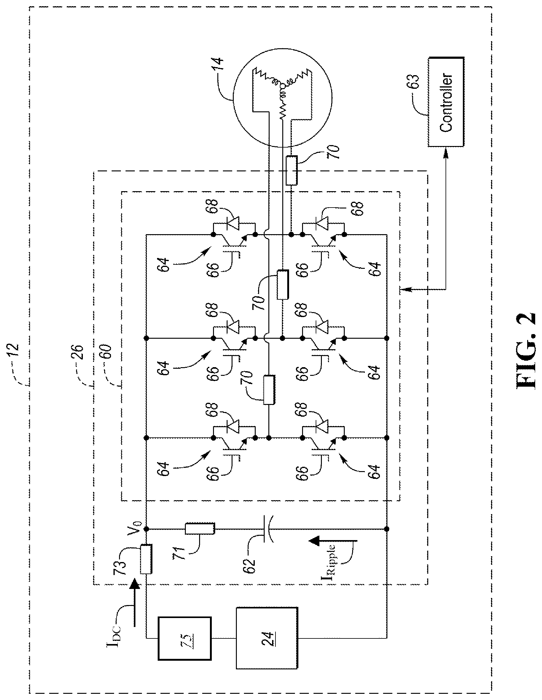 Patent US12097776 Figure 2 – Electrified vehicle motor control during tow