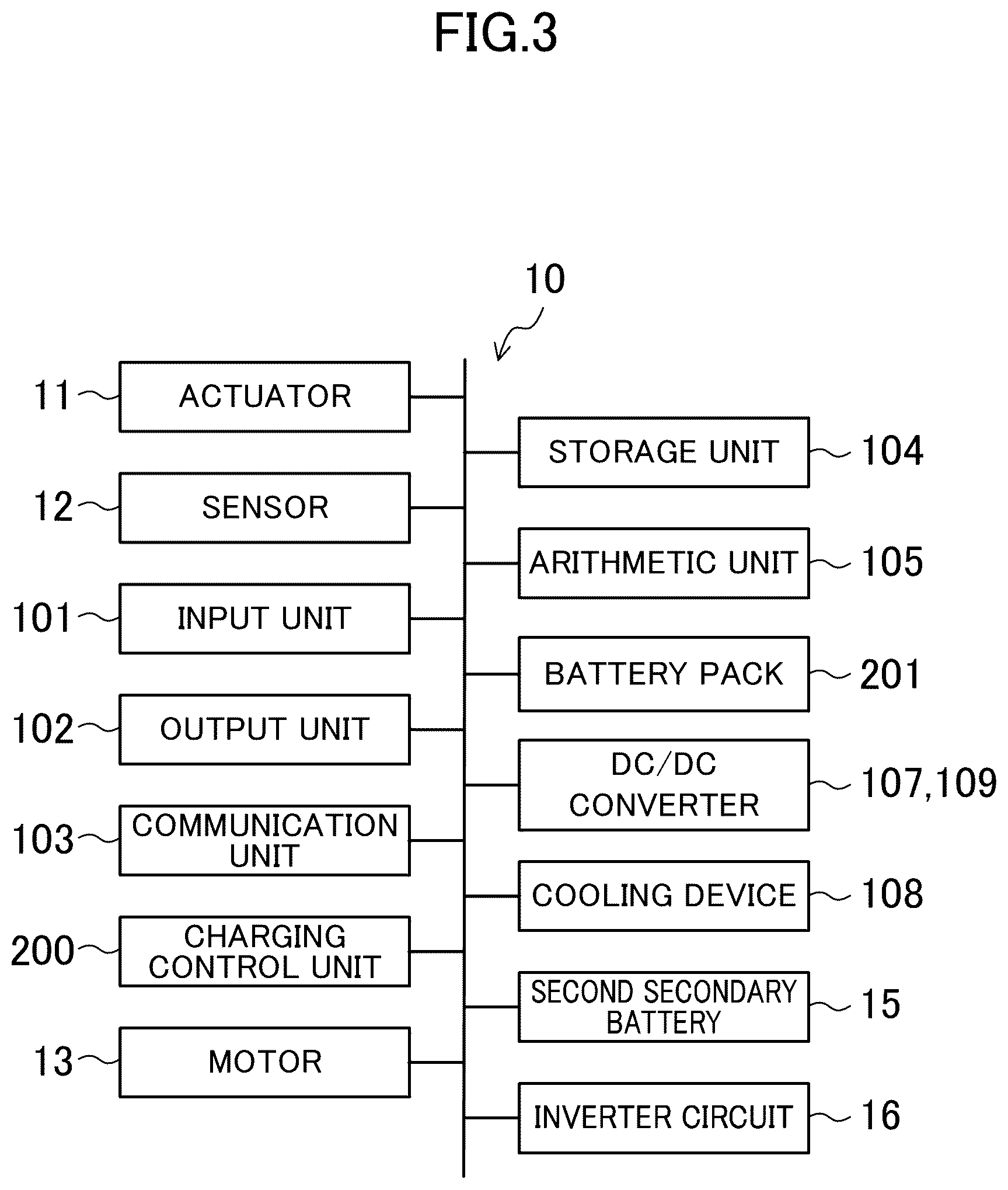 Patent US12097783 Figure 3 – Vehicle power supply system