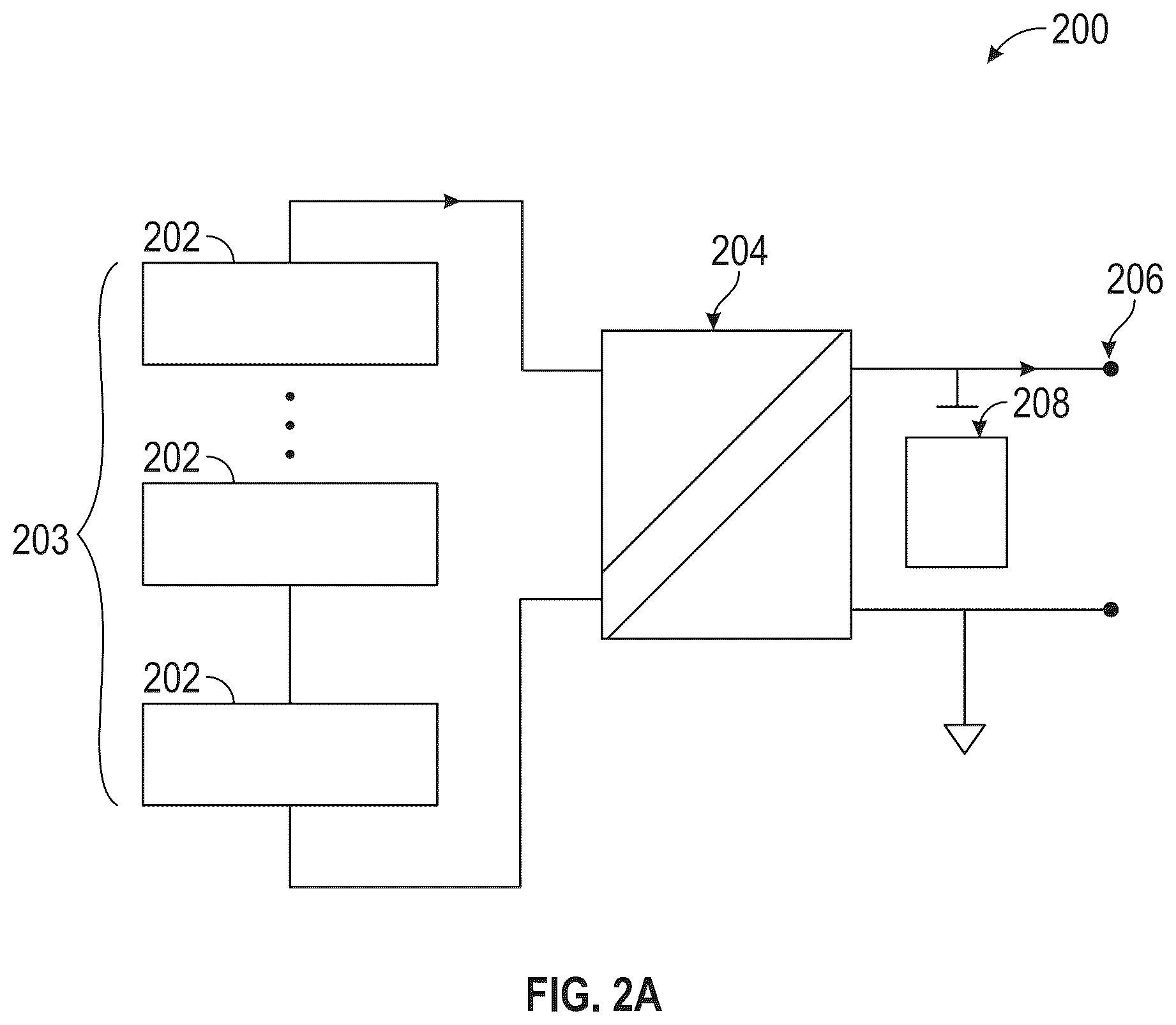 Patent US12097784 Figure 2 – Distributed power architecture including fuses