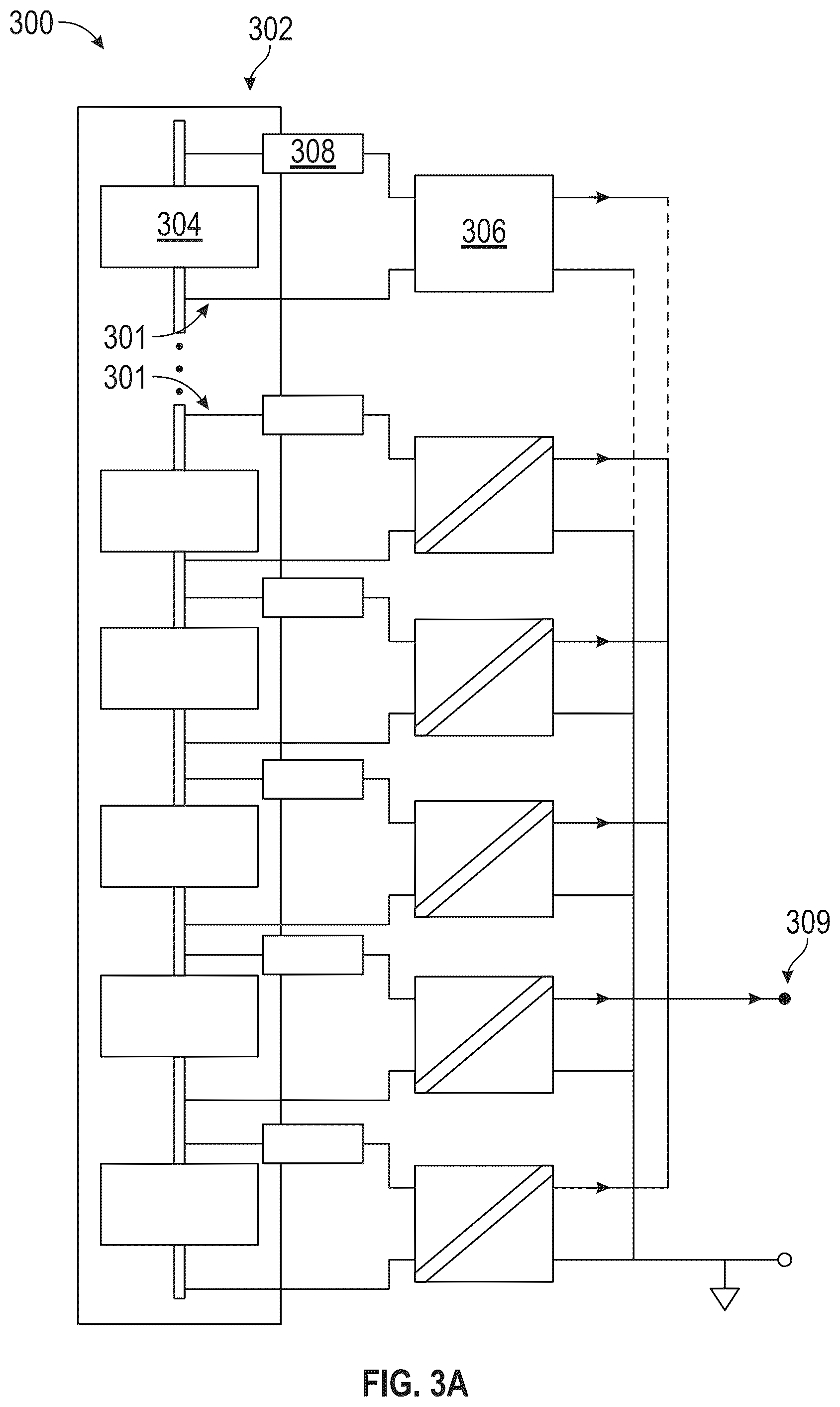 Patent US12097784 Figure 4 – Distributed power architecture including fuses