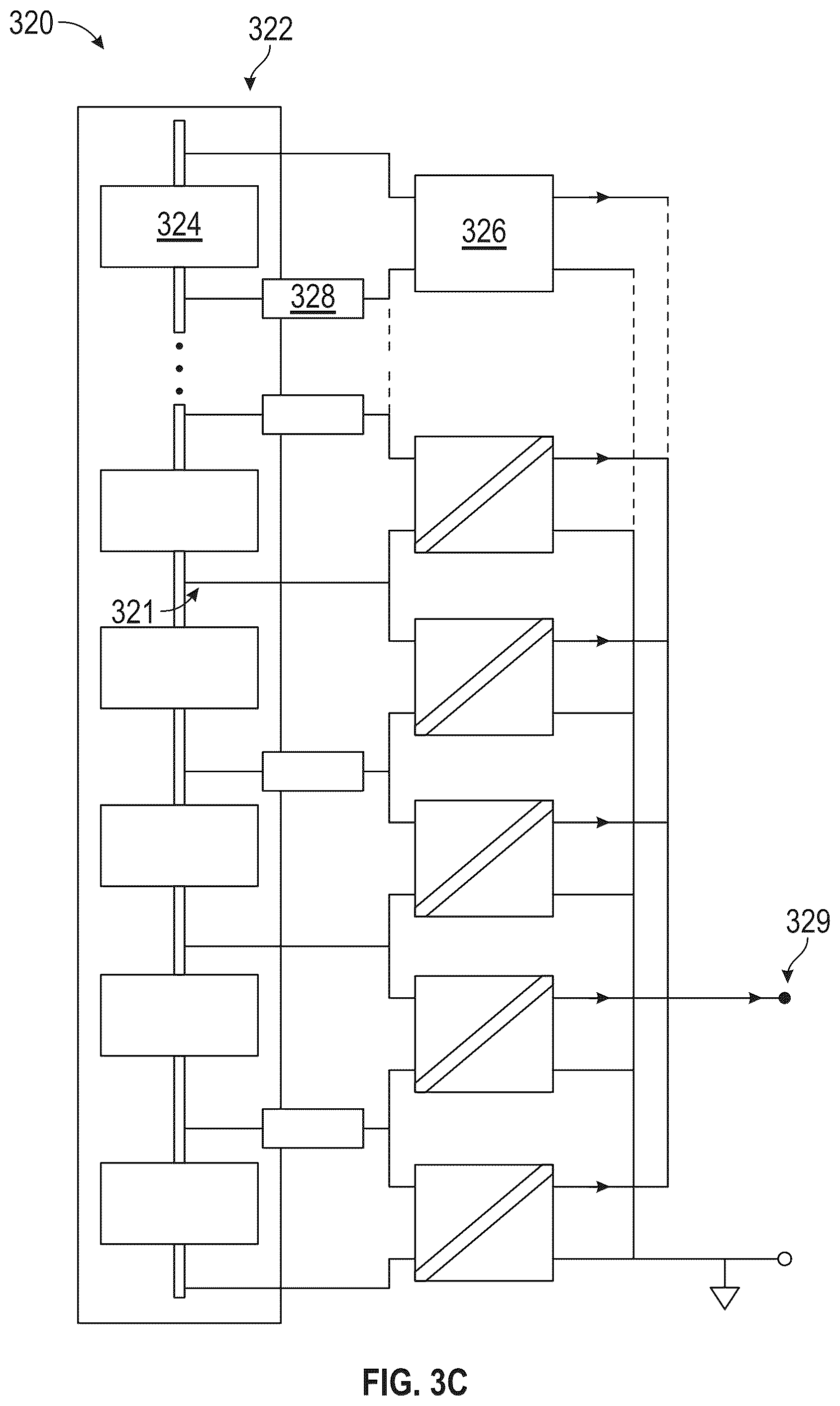 Patent US12097784 Figure 6 – Distributed power architecture including fuses