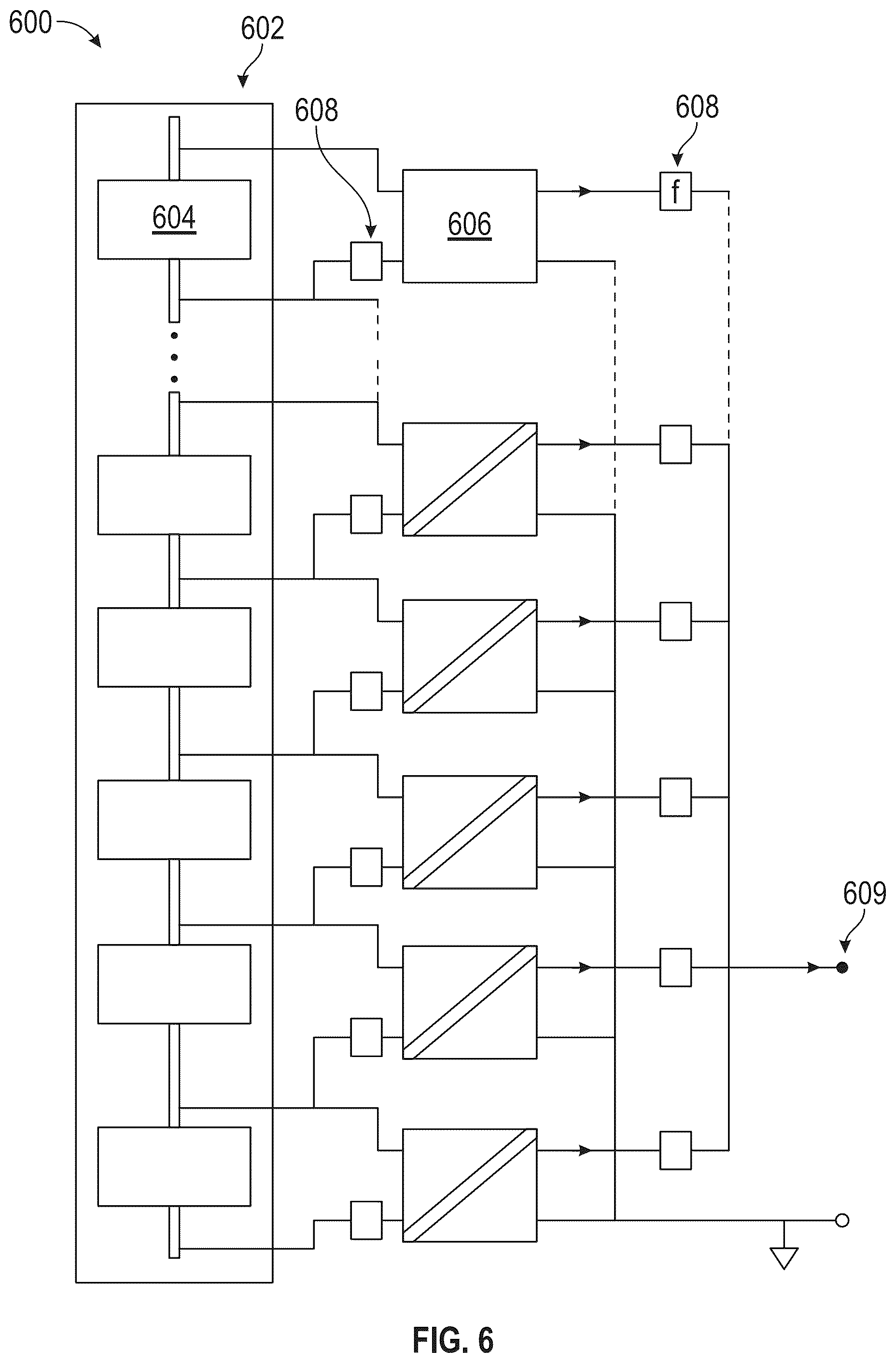 Patent US12097784 Figure 10 – Distributed power architecture including fuses