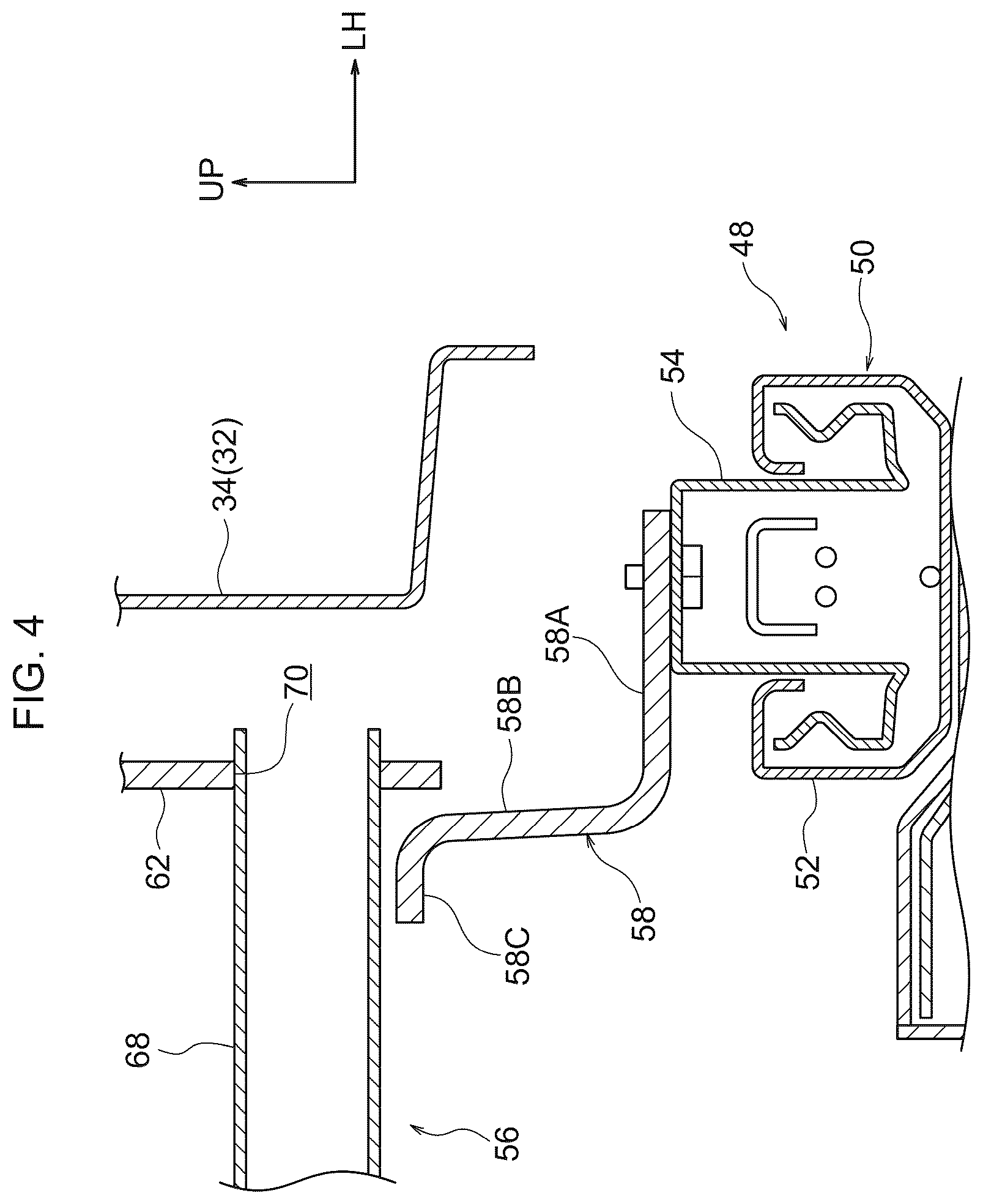 Patent US12097788 Figure 4 – Vehicle seat and vehicle seat frame