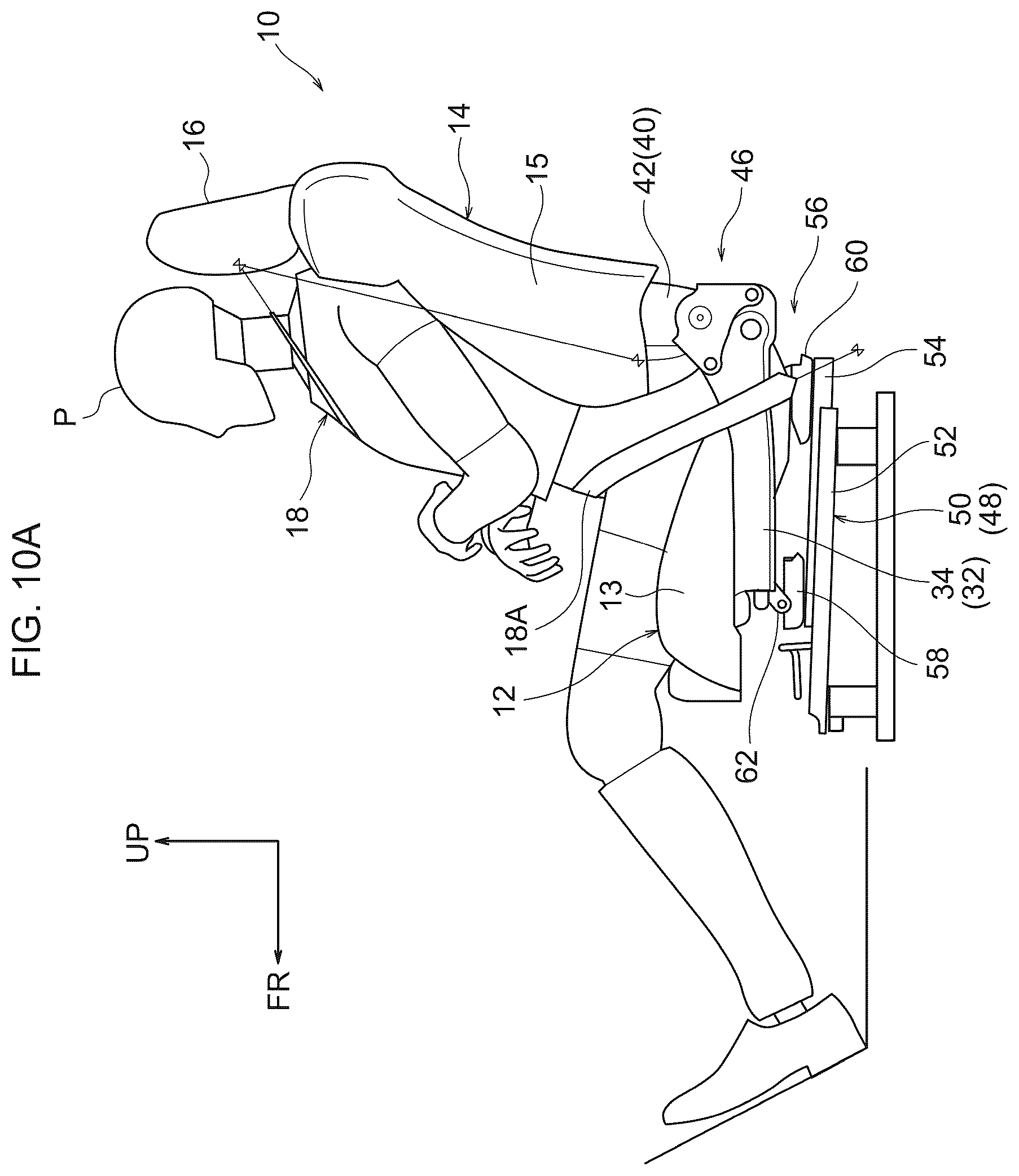 Patent US12097788 Figure 9 – Vehicle seat and vehicle seat frame