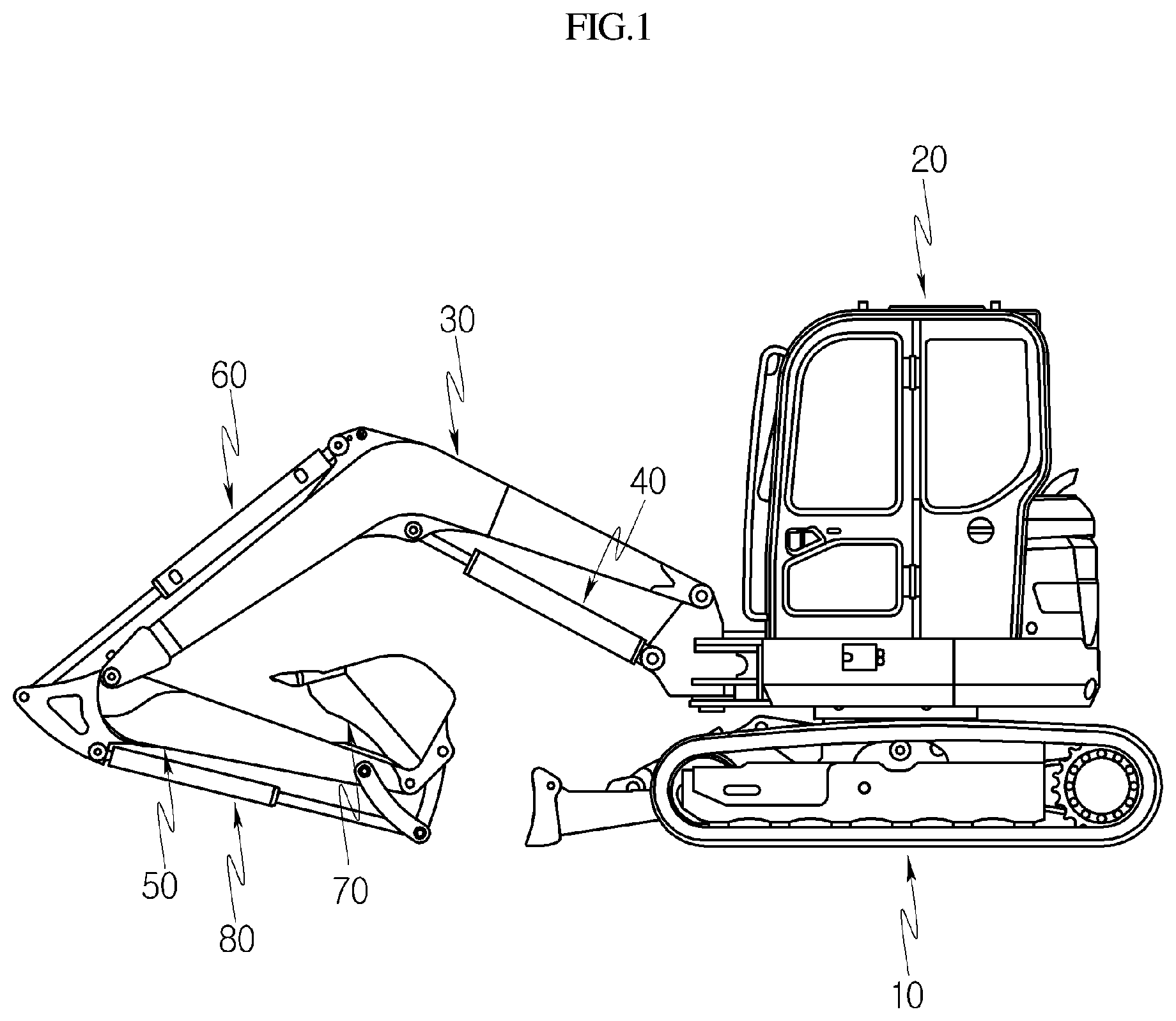 Patent US12097789 — Construction machine — Figure 1