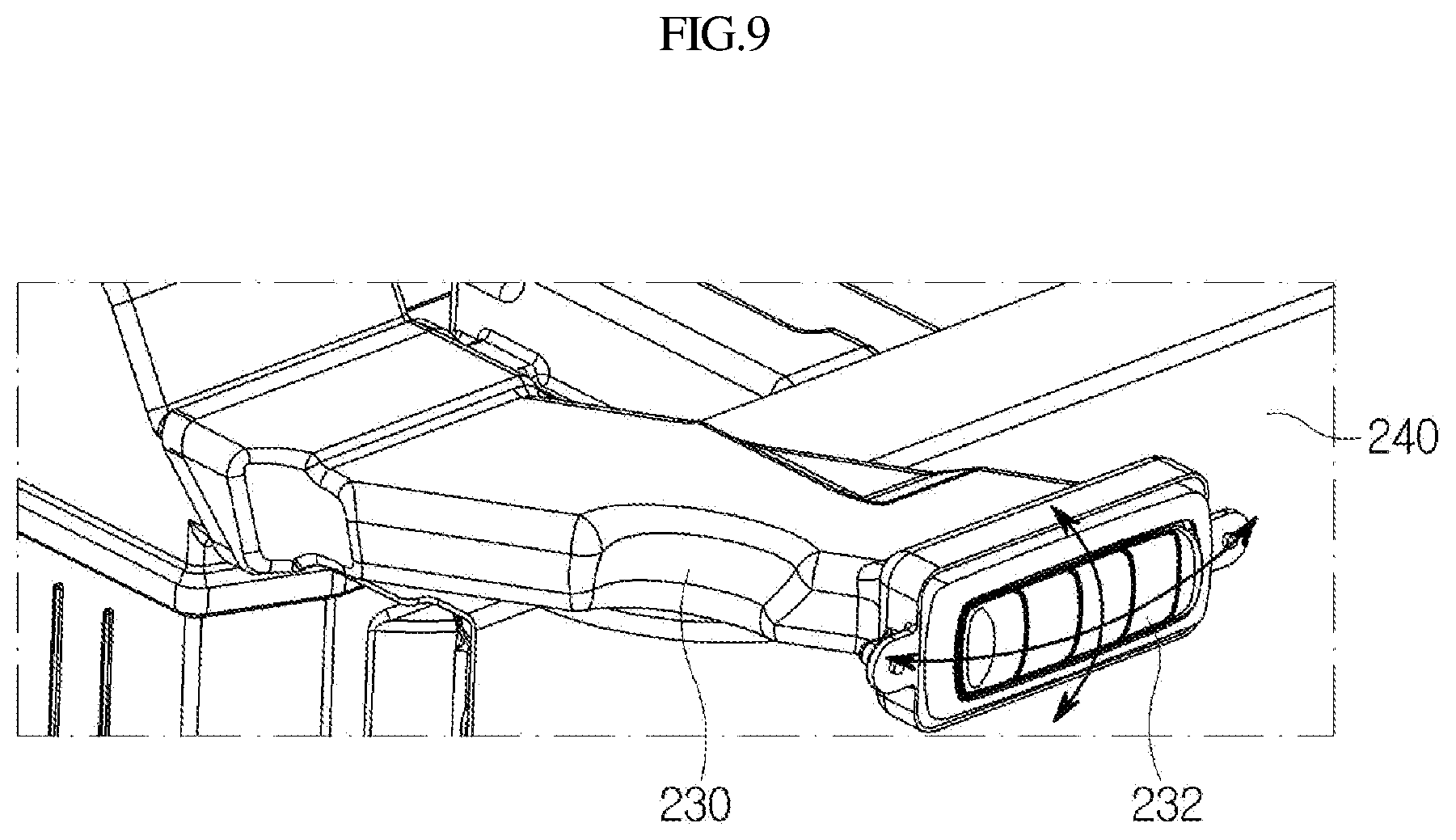 Patent US12097789 Figure 9 – Construction machine