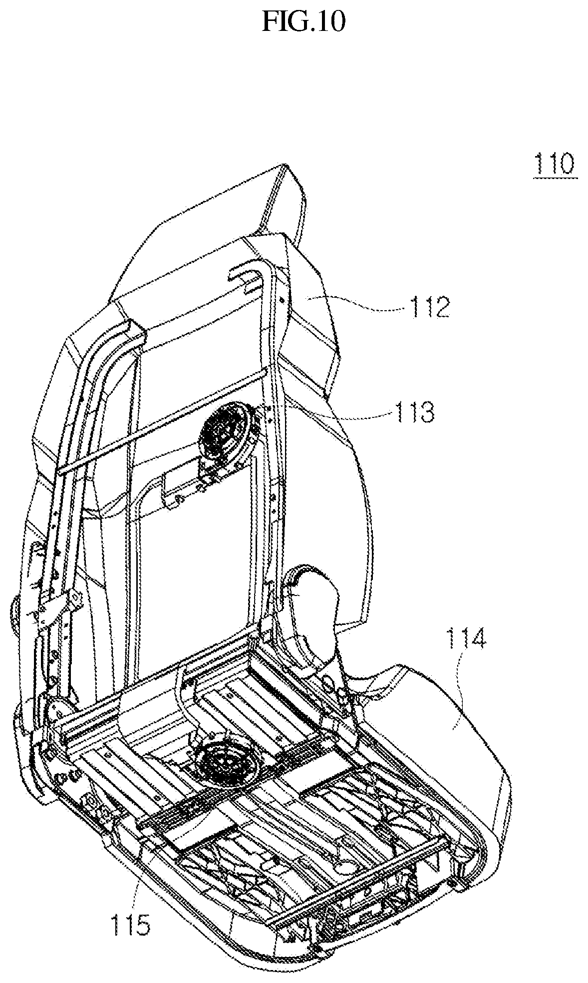 Patent US12097789 Figure 10 – Construction machine