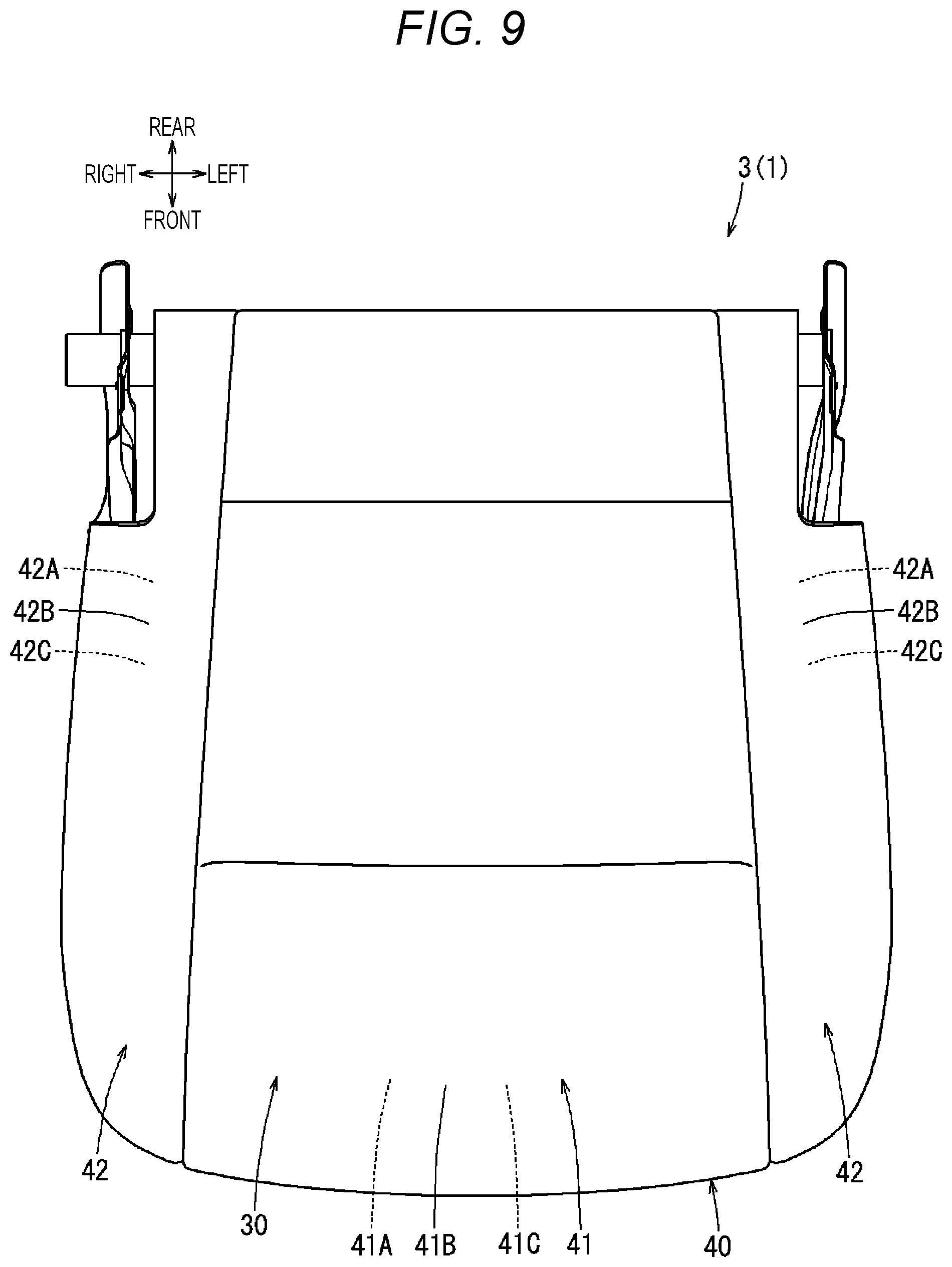 Patent US12097790 Figure 9 – Seat device