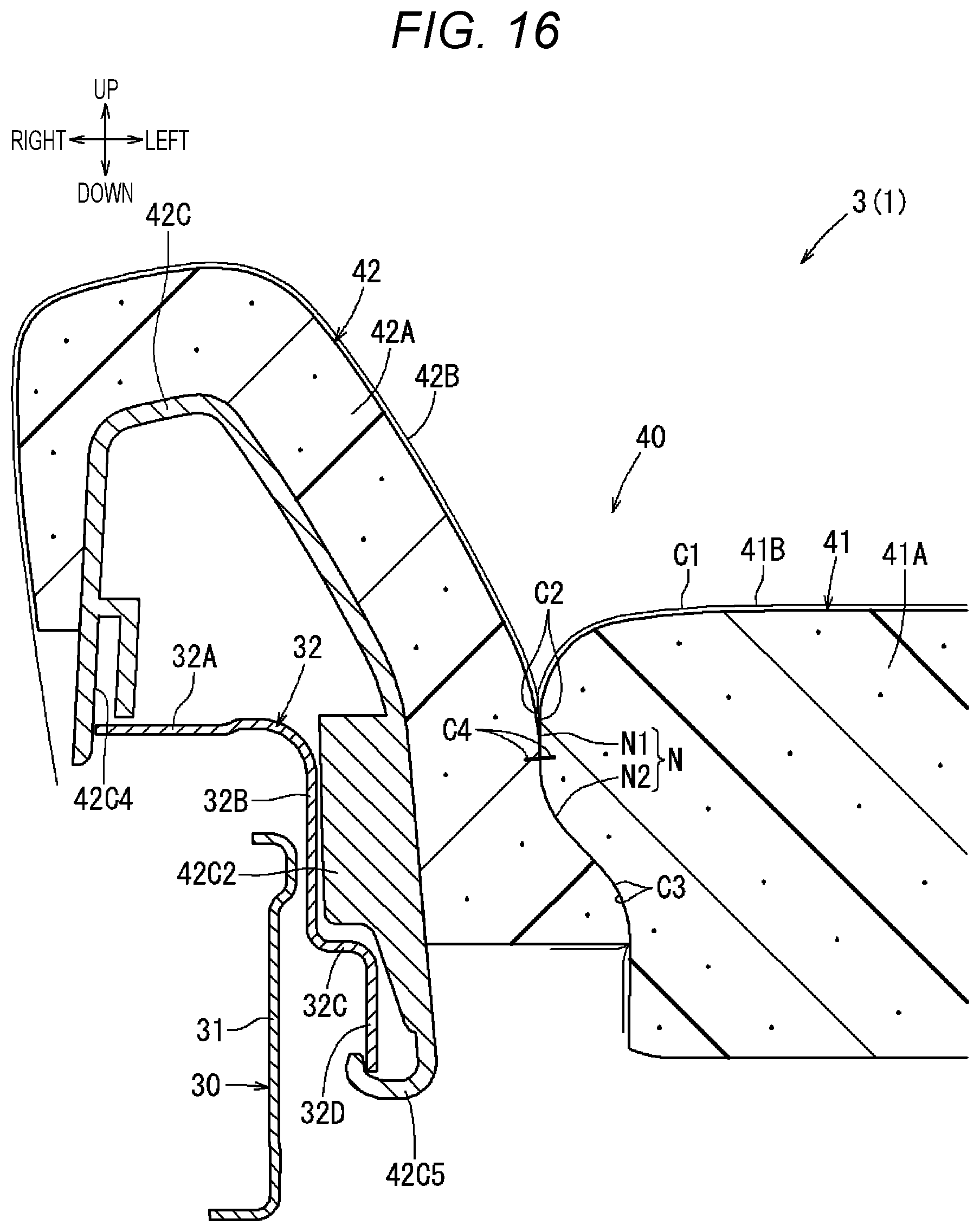 Patent US12097790 Figure 16 – Seat device