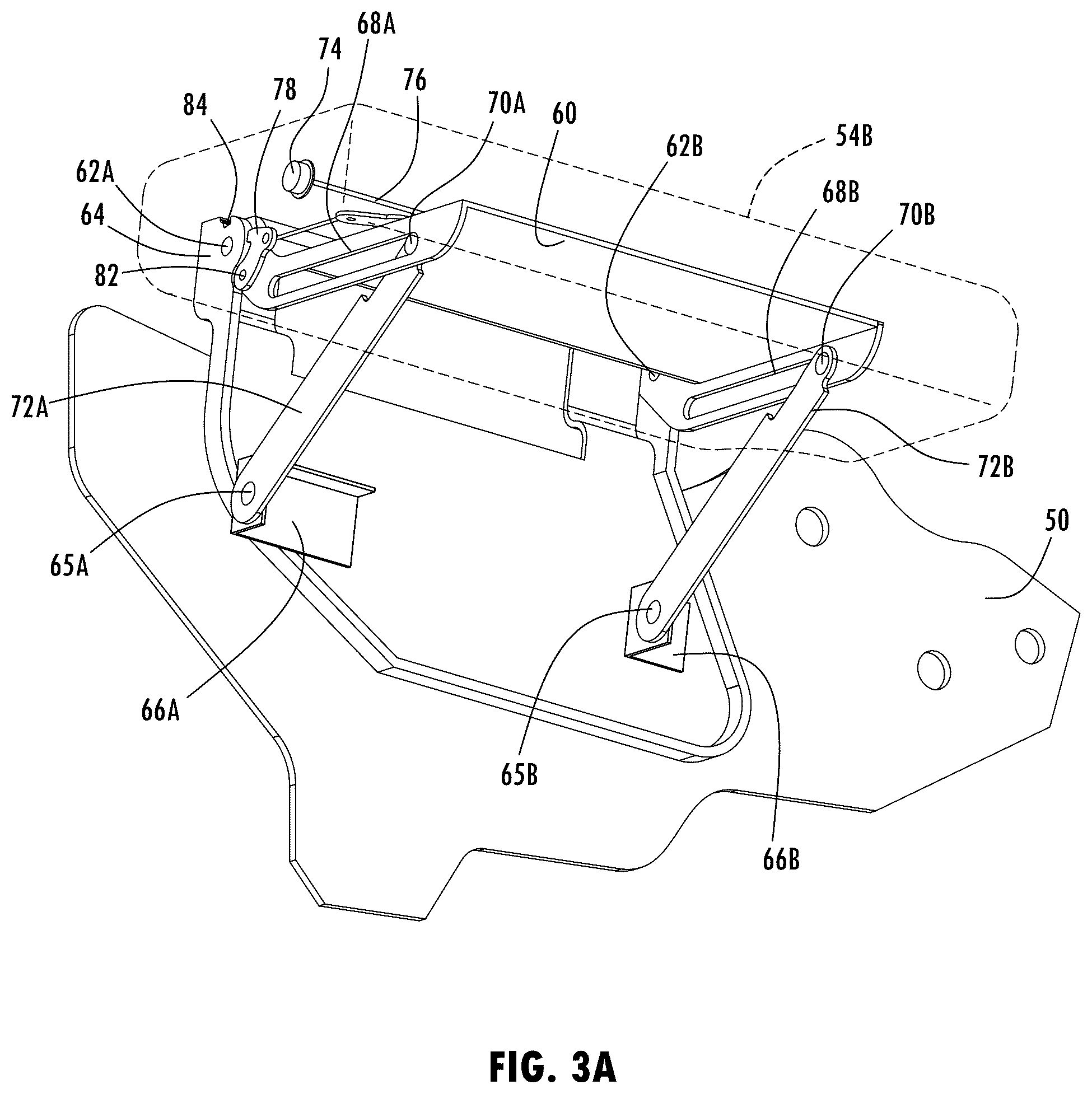 Patent US12097791 Figure 3 – Vehicle seating system having convertible center seat