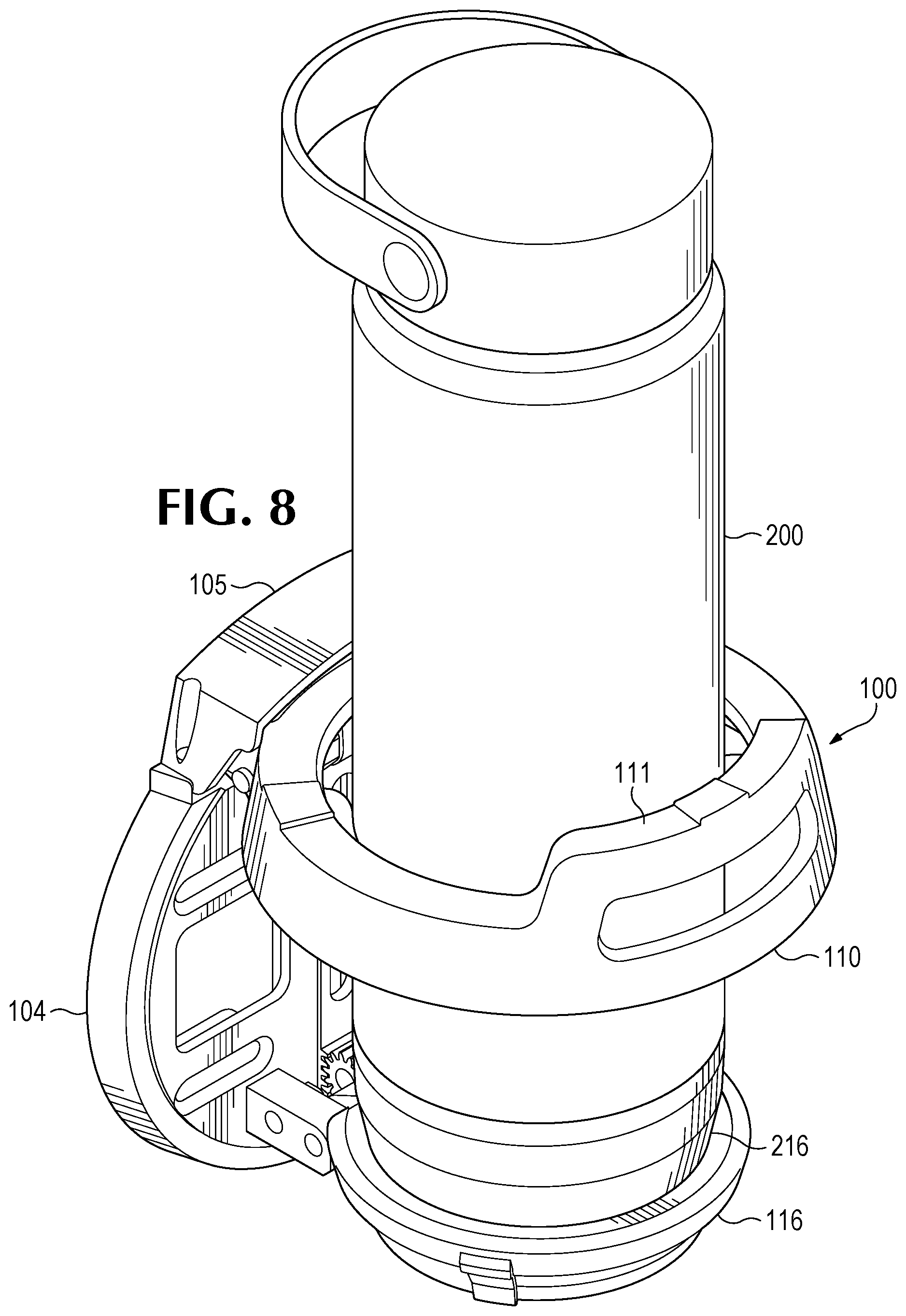 Patent US12097792 Figure 6 – Cupholder assembly