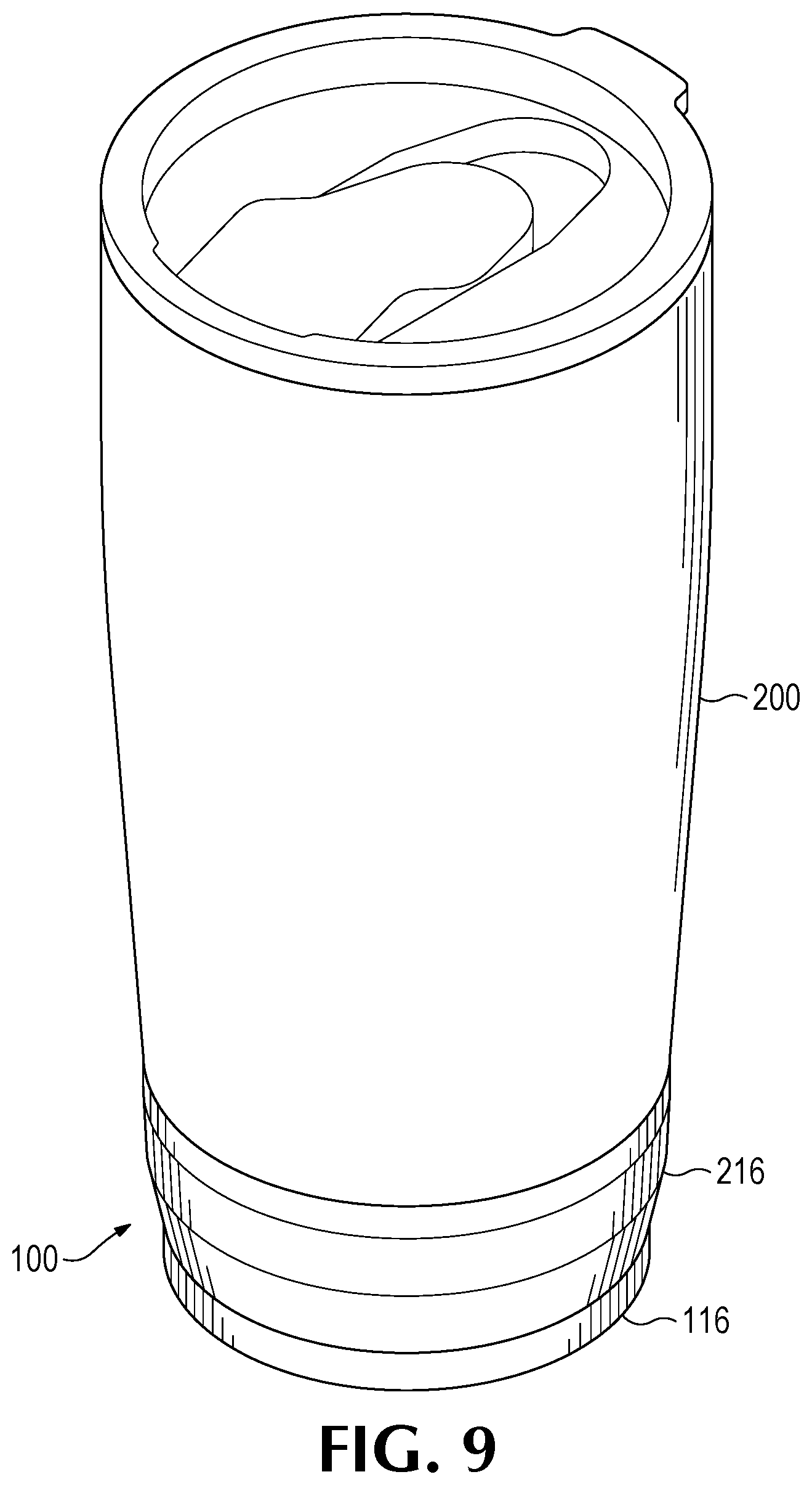 Patent US12097792 Figure 7 – Cupholder assembly