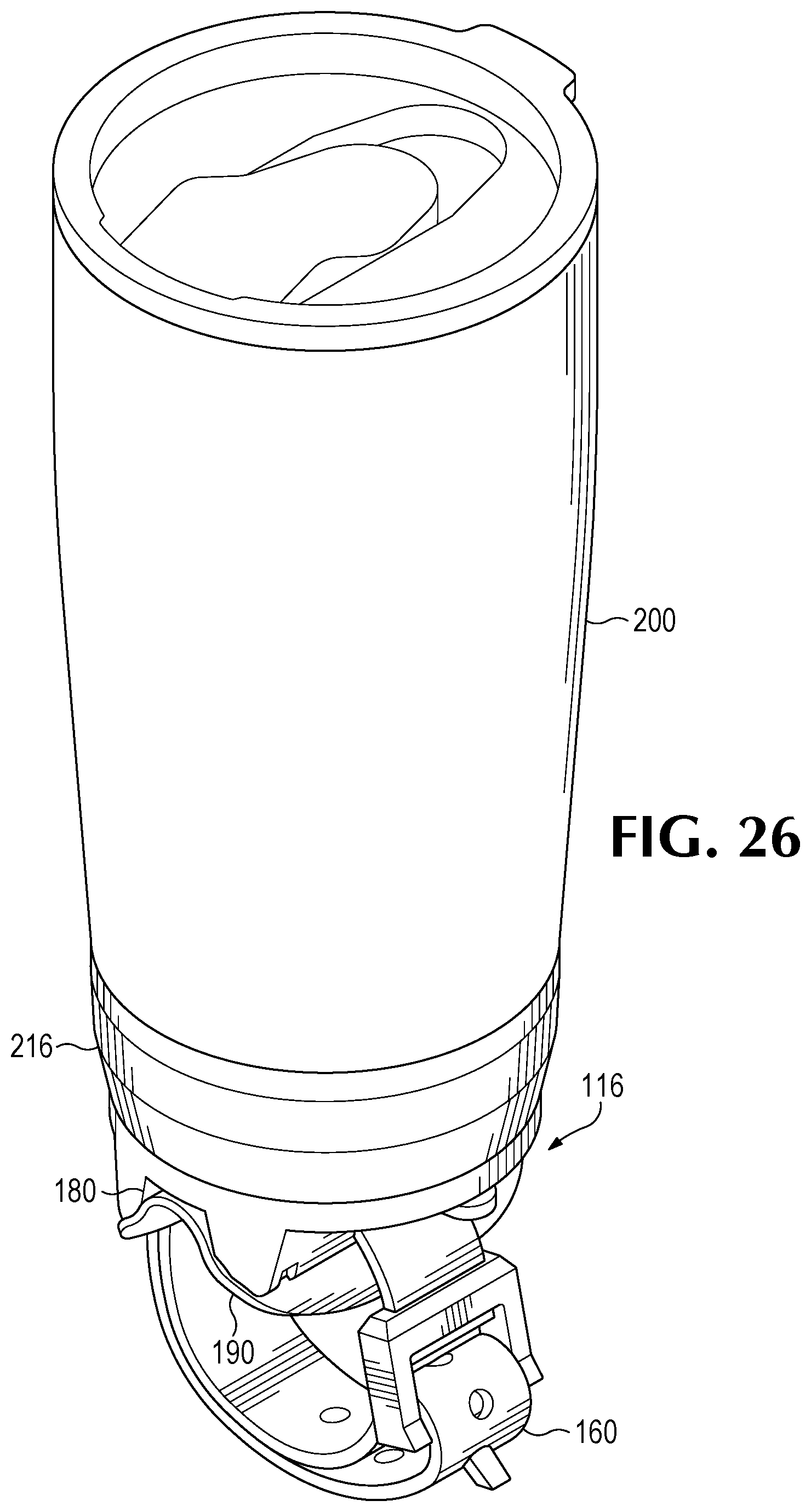 Patent US12097792 Figure 15 – Cupholder assembly
