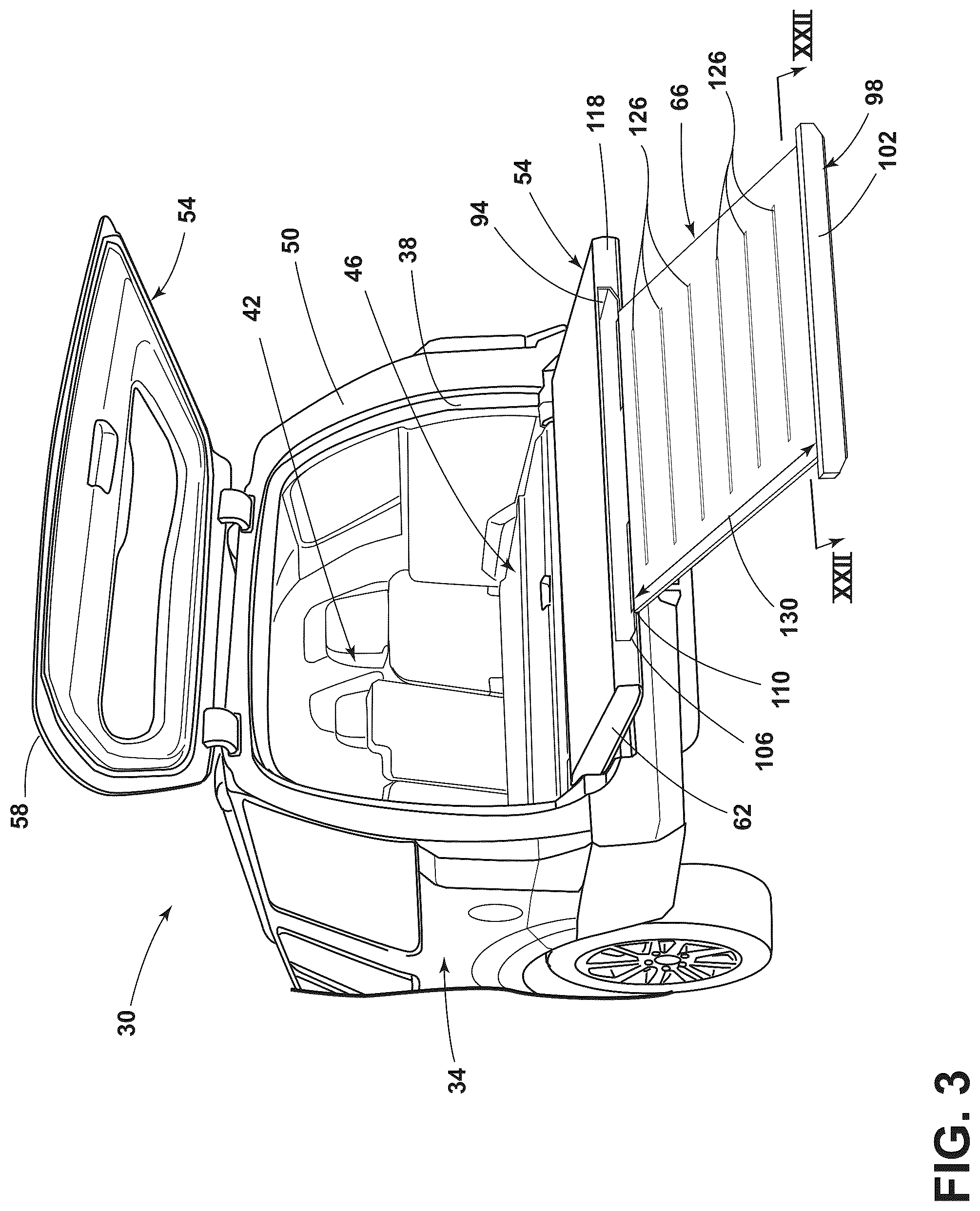 Patent US12097794 Figure 2 – Load ramp for a vehicle