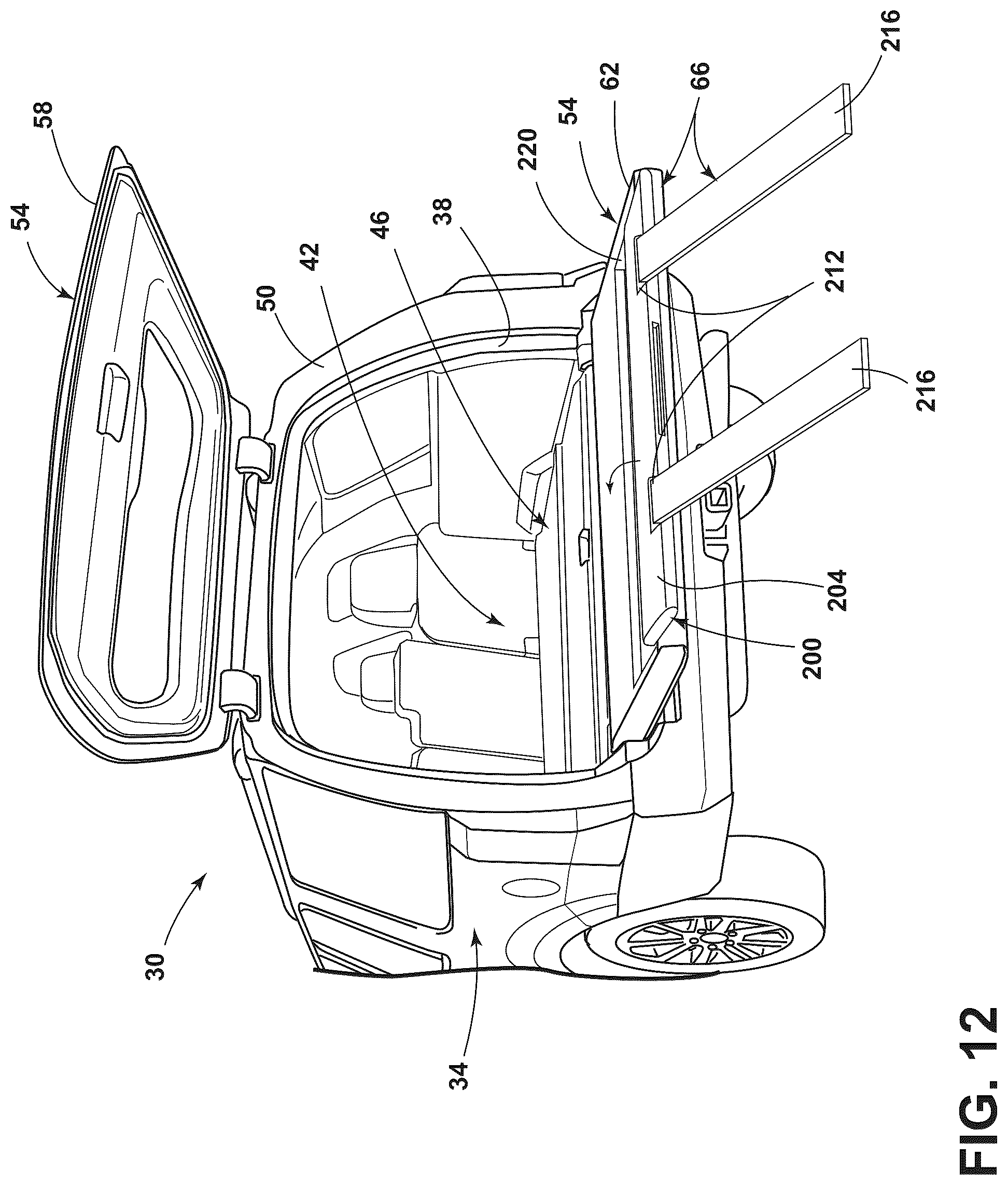 Patent US12097794 Figure 11 – Load ramp for a vehicle