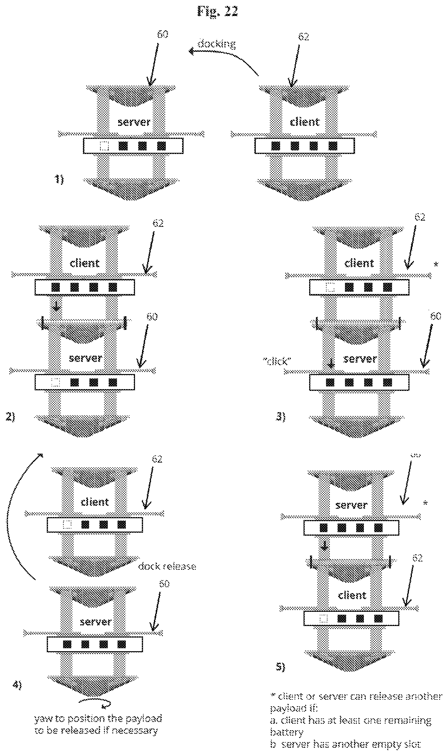 Patent US12097795 Figure 16 – Device and method for sharing a payload between two vehicles