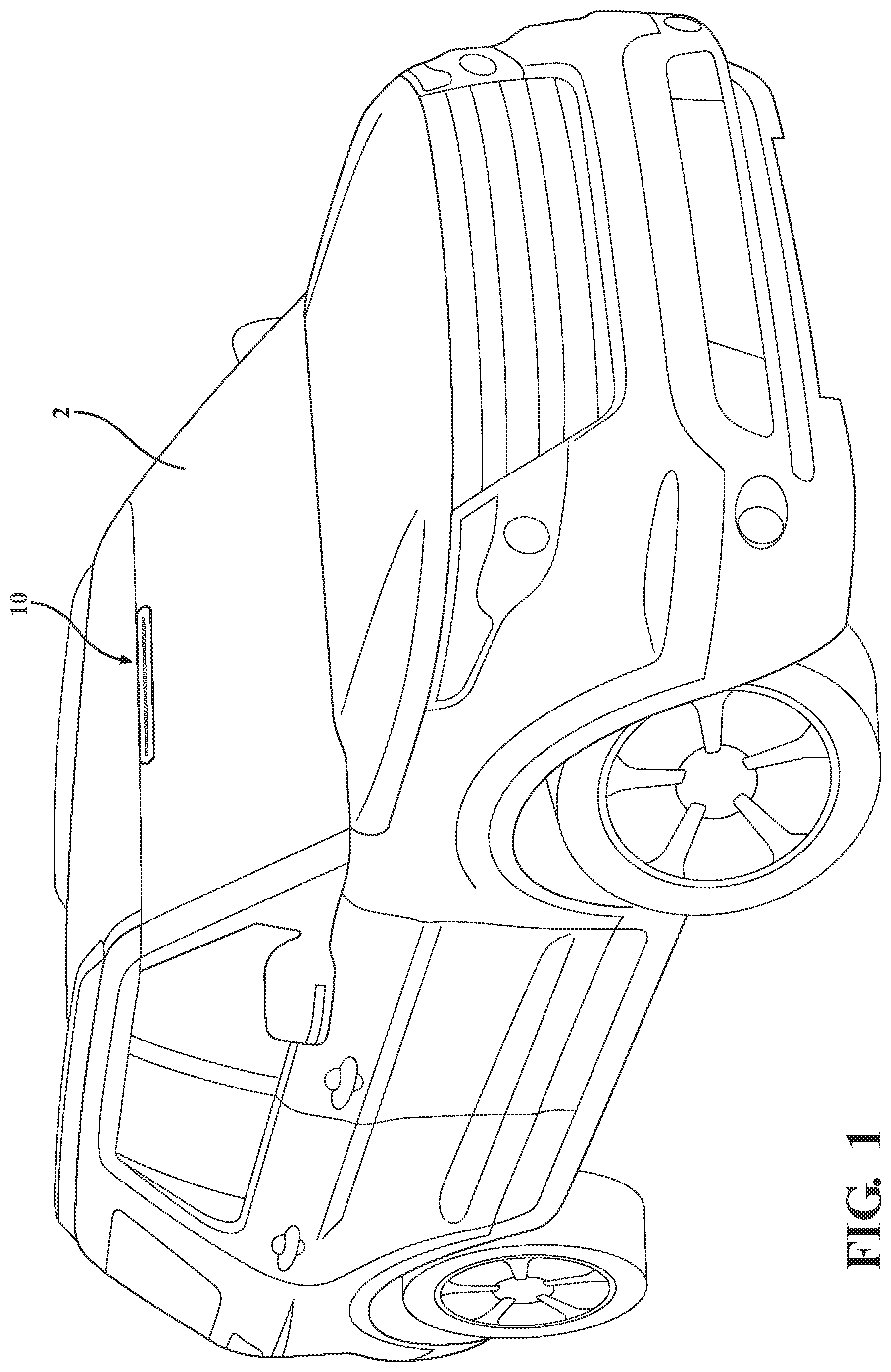 Patent US12097800 Figure 1 – Visual front alert system