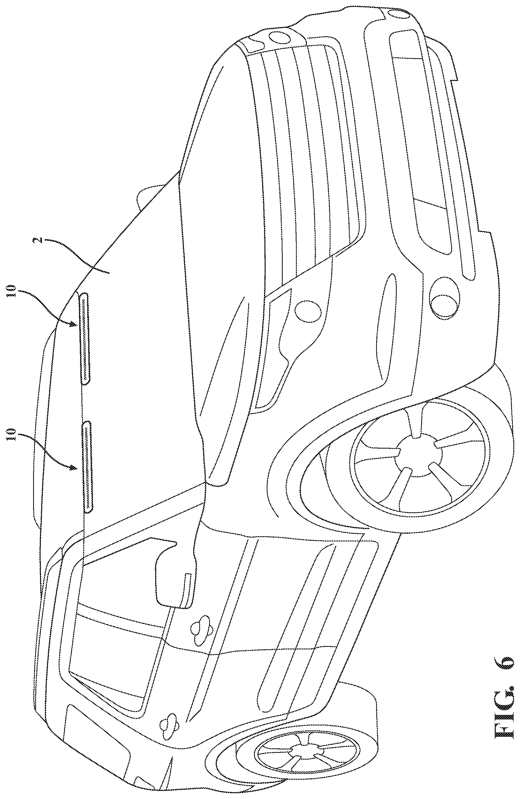 Patent US12097800 Figure 7 – Visual front alert system