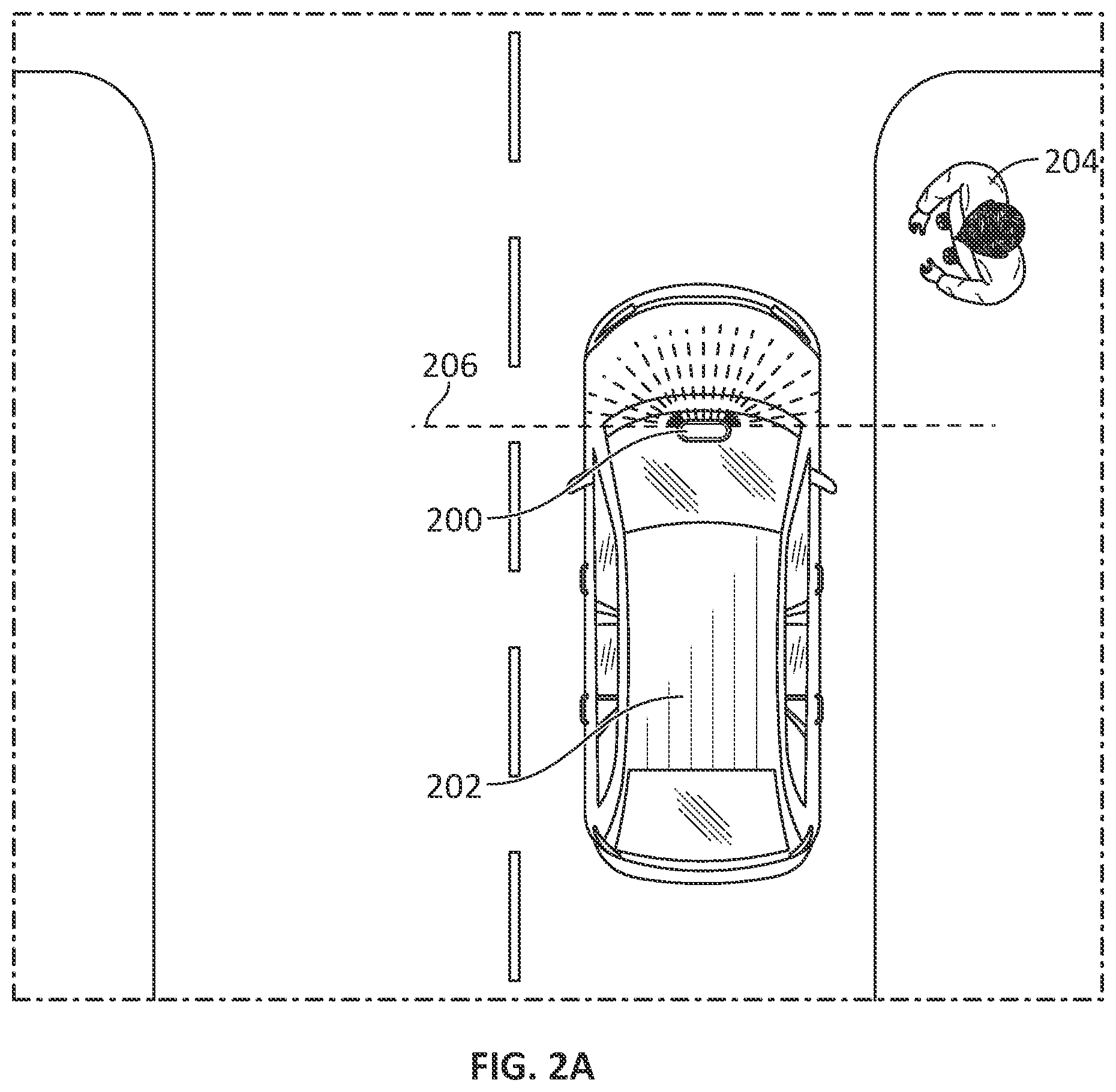 Patent US12097801 Figure 2 – Illuminated communication unit for a vehicle within a transportation network