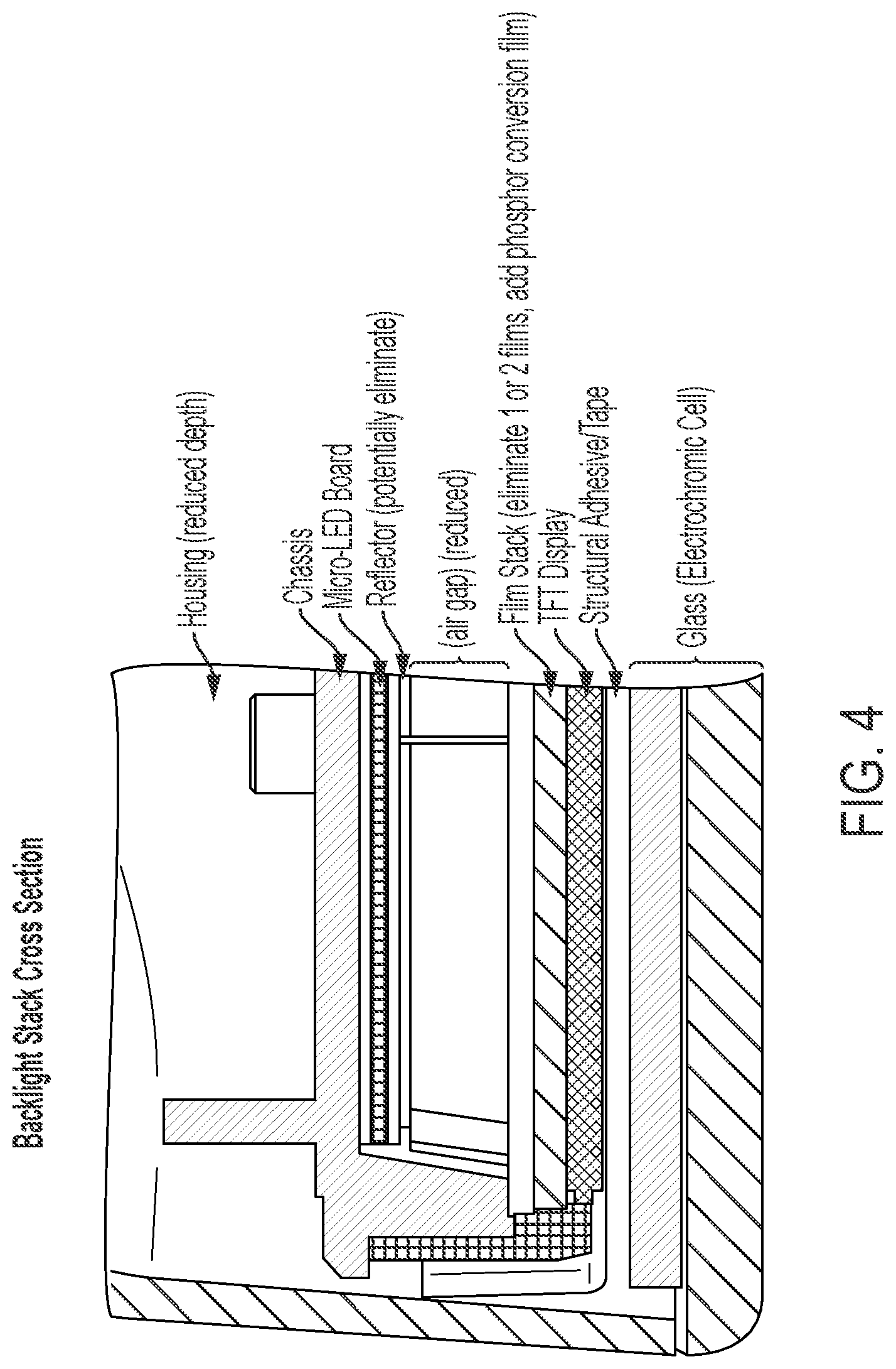 Patent US12097803 Figure 4 – Vehicular display assembly with micro-LED display