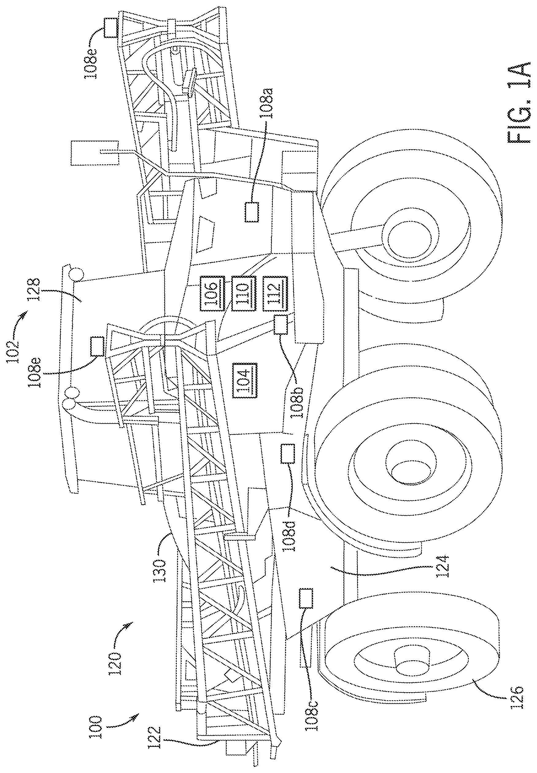 Patent US12097806 Figure 1 – Intuitive work vehicle vision system for enhanced operator visibility
