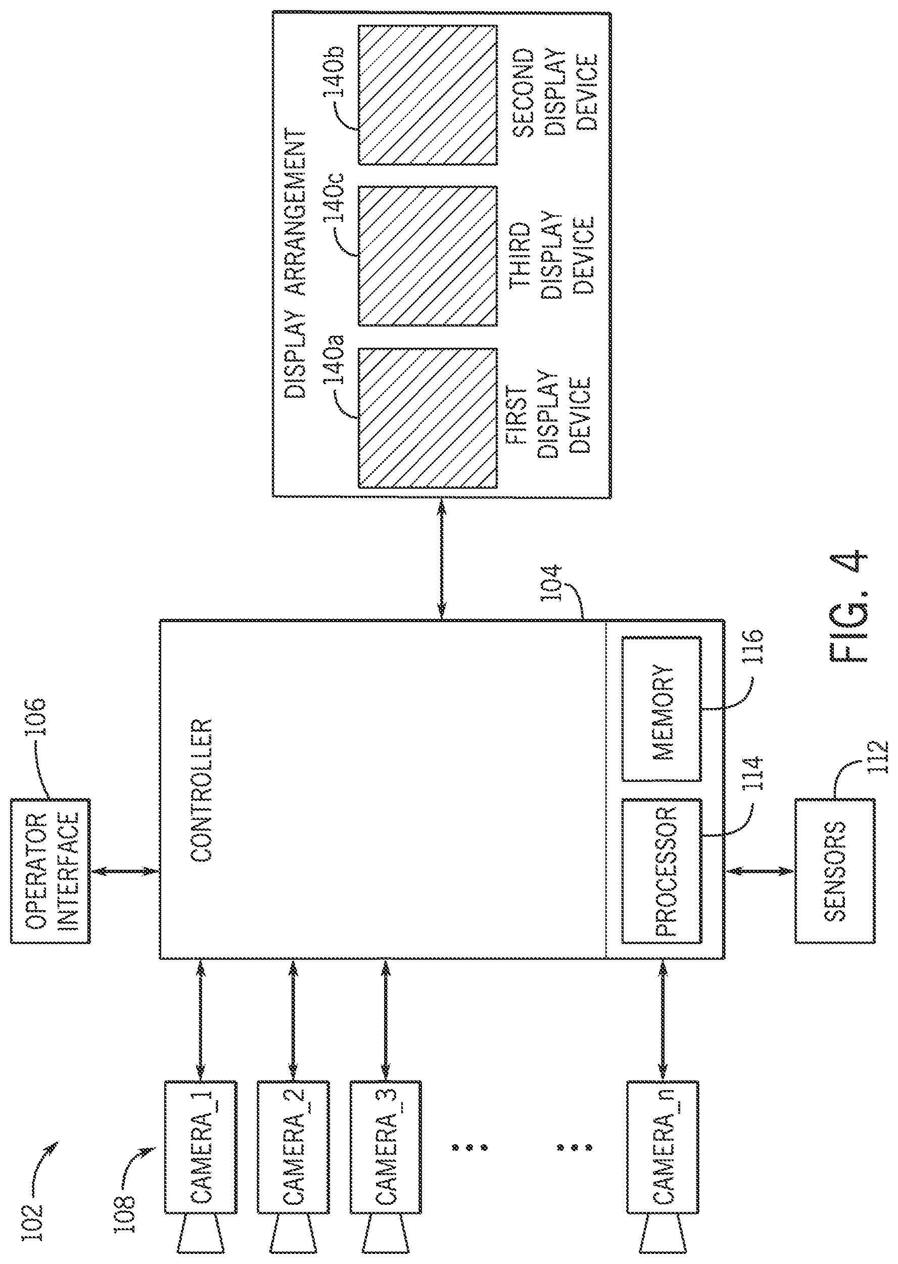 Patent US12097806 Figure 5 – Intuitive work vehicle vision system for enhanced operator visibility