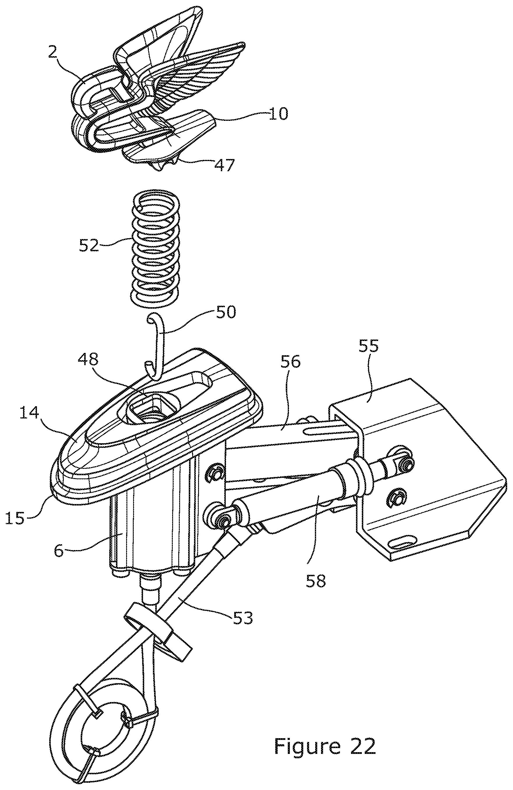 Patent US12097808 Figure 16 – Mascot retraction mechanism