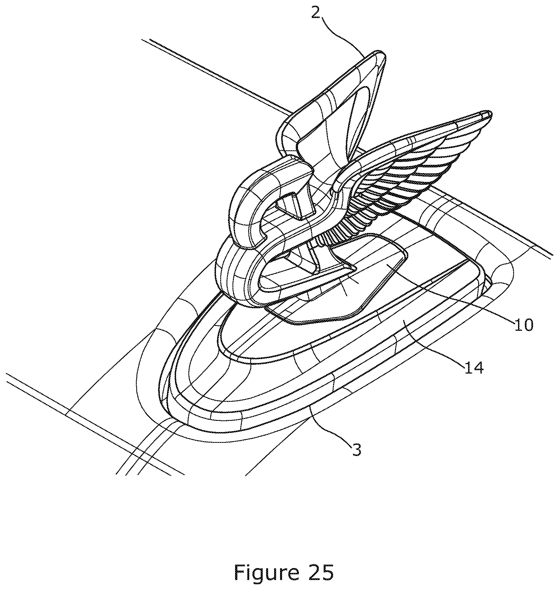 Patent US12097808 Figure 18 – Mascot retraction mechanism