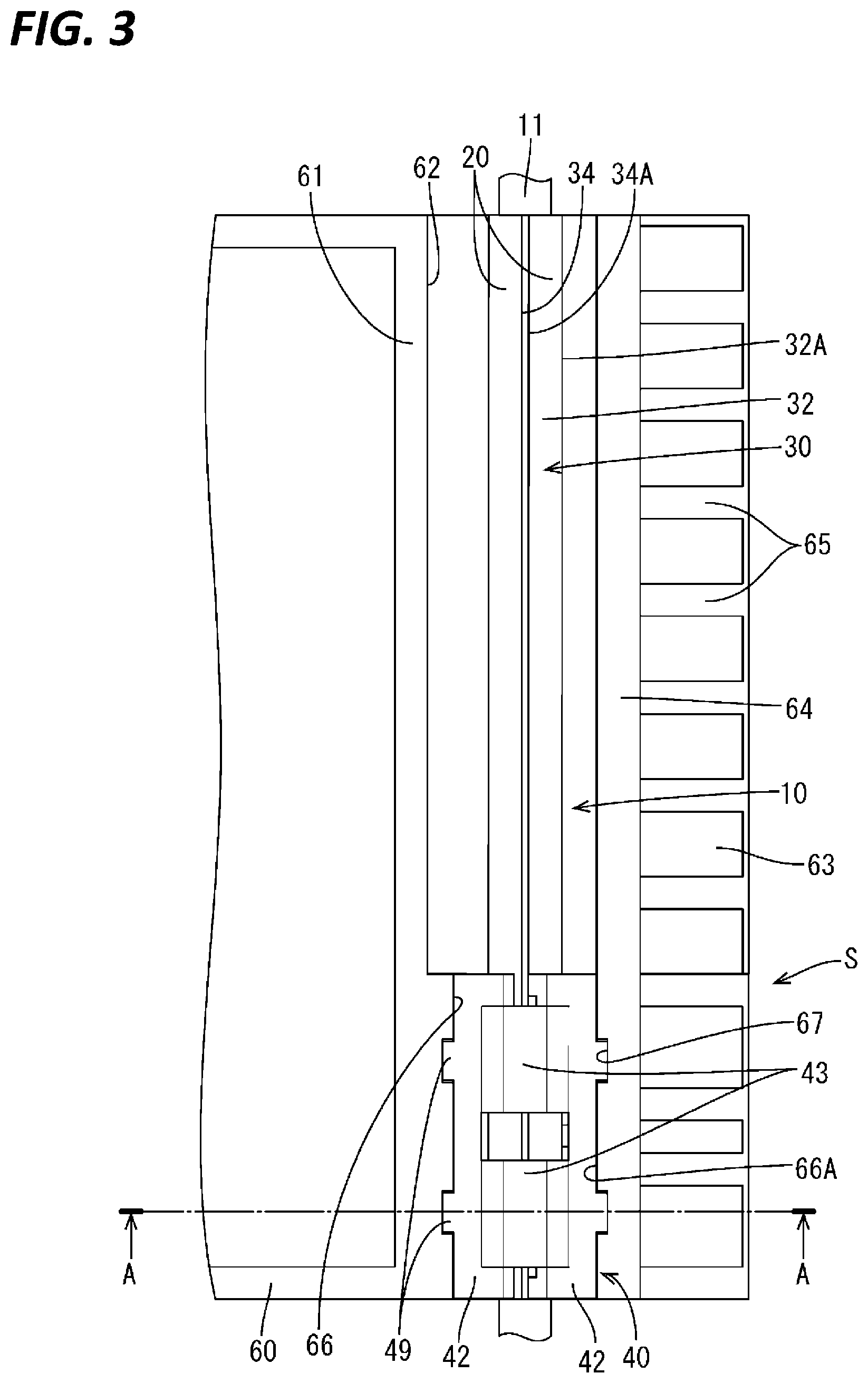 Patent US12097810 Figure 3 – Wiring harness unit and wiring harness mounting structure