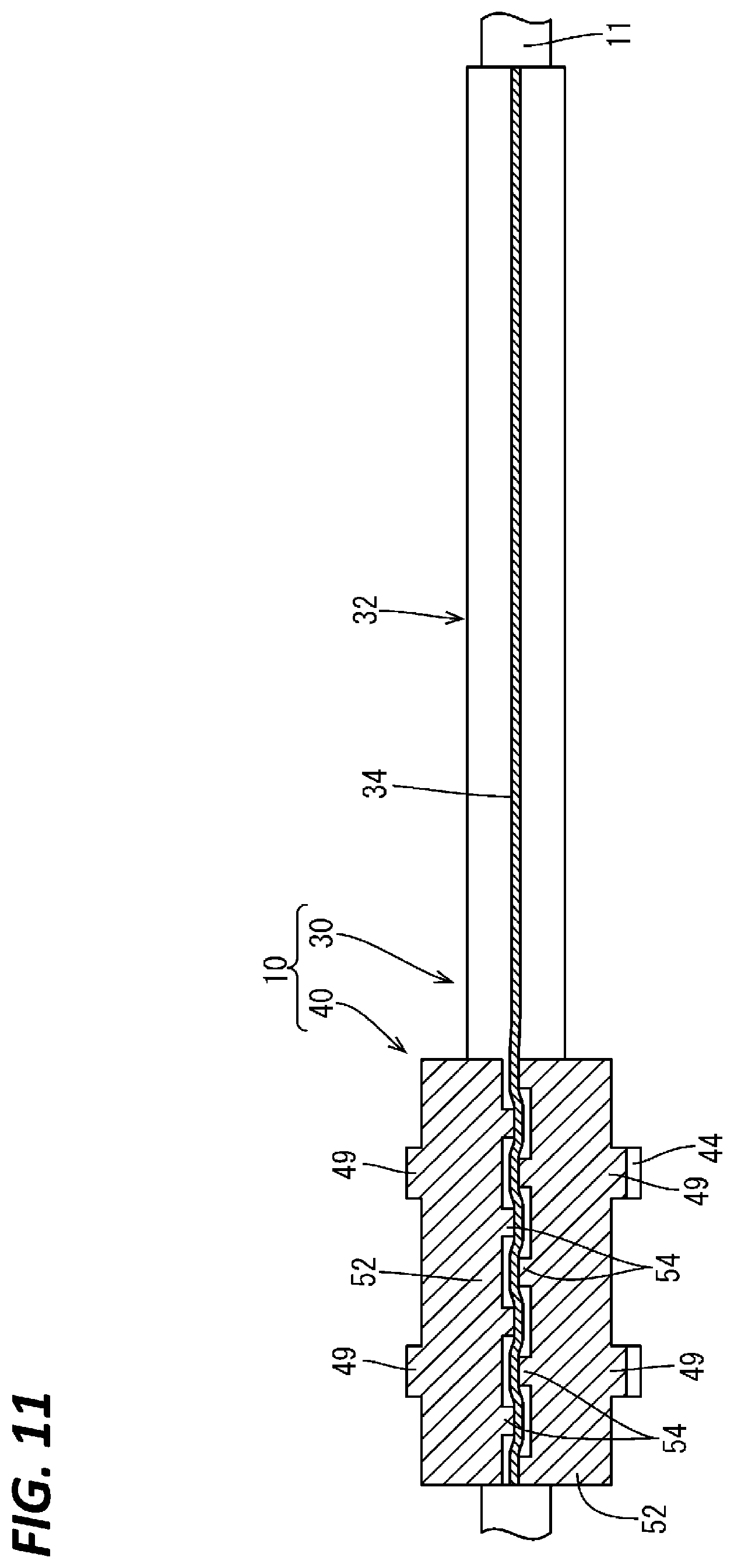 Patent US12097810 Figure 11 – Wiring harness unit and wiring harness mounting structure