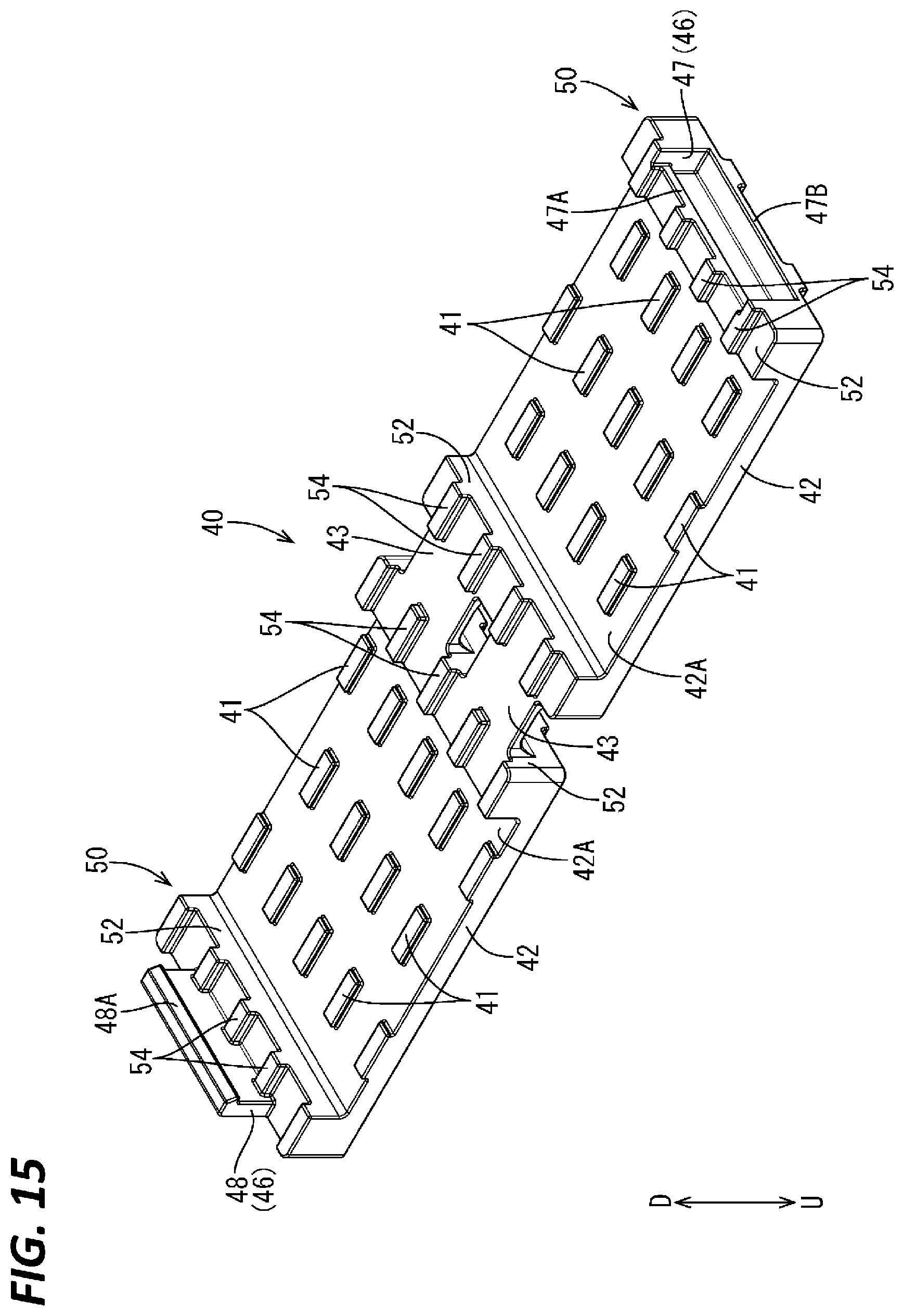Patent US12097810 Figure 15 – Wiring harness unit and wiring harness mounting structure