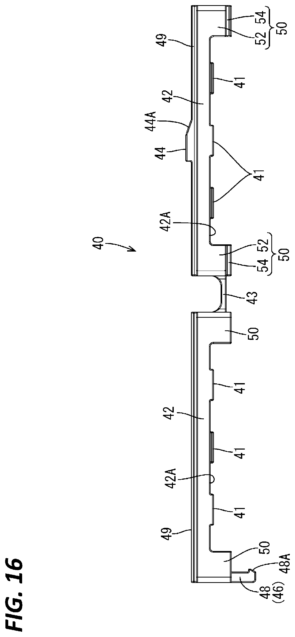 Patent US12097810 Figure 16 – Wiring harness unit and wiring harness mounting structure