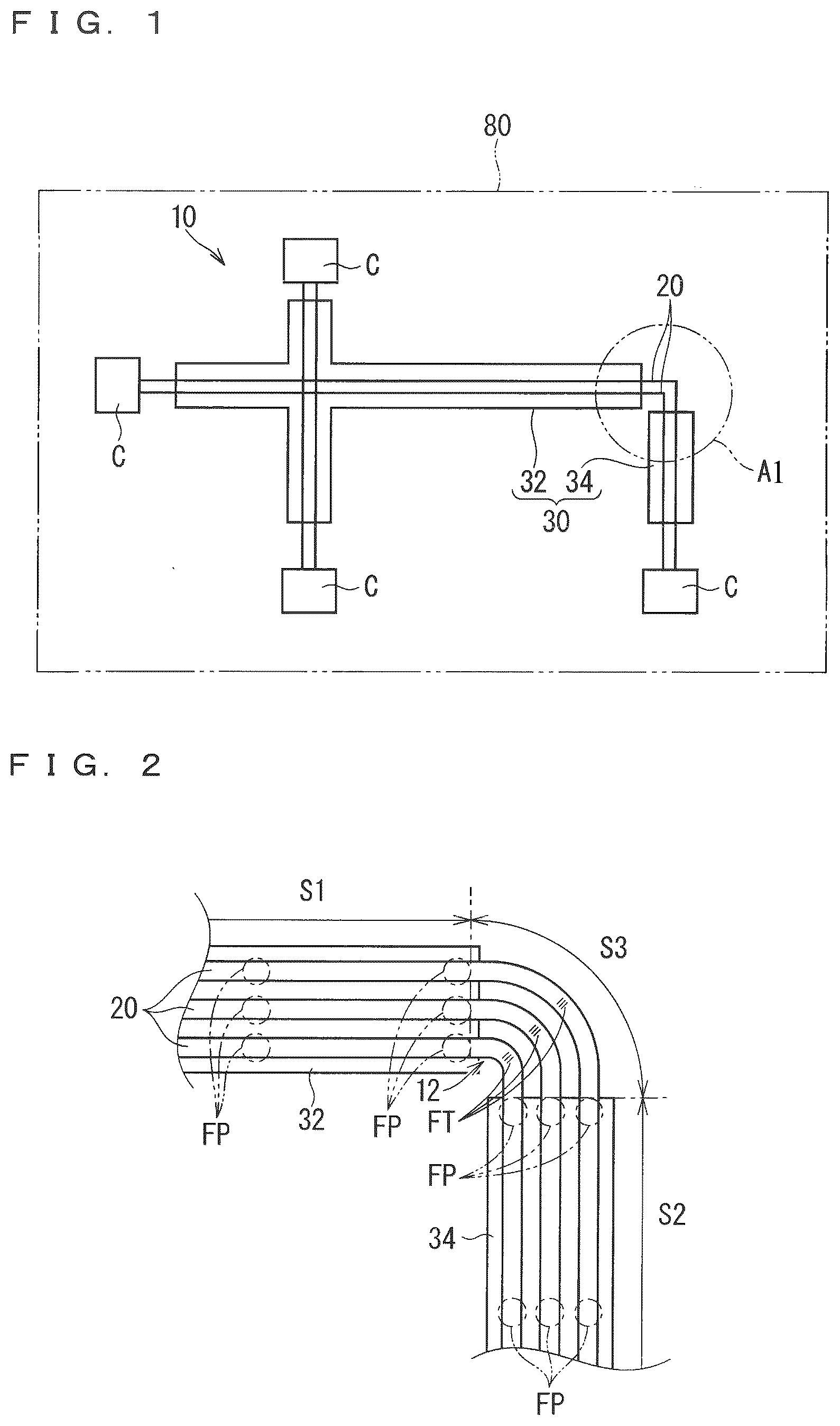 Patent US12097811 Figure 1 – Wiring member
