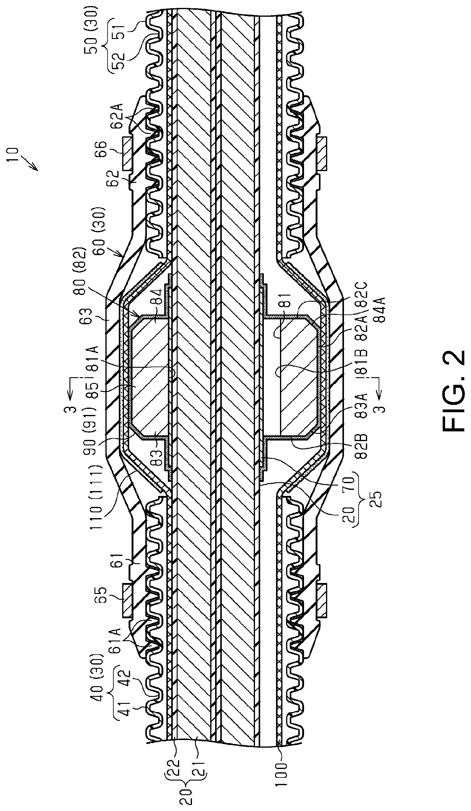 Patent US12097812 Figure 2 – Wire harness