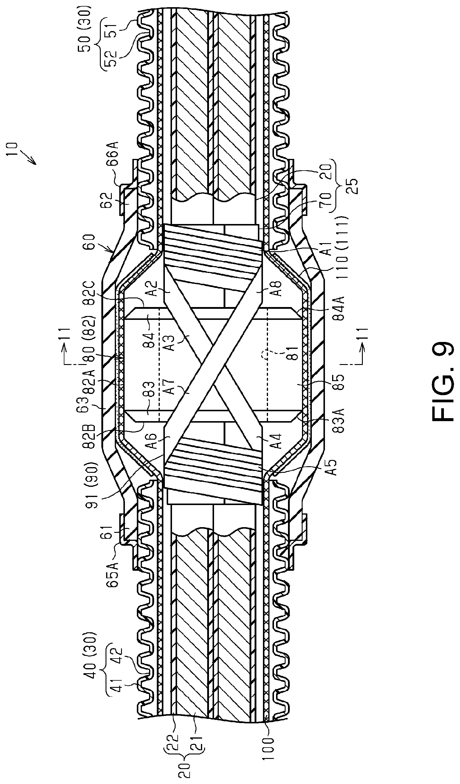 Patent US12097812 Figure 7 – Wire harness