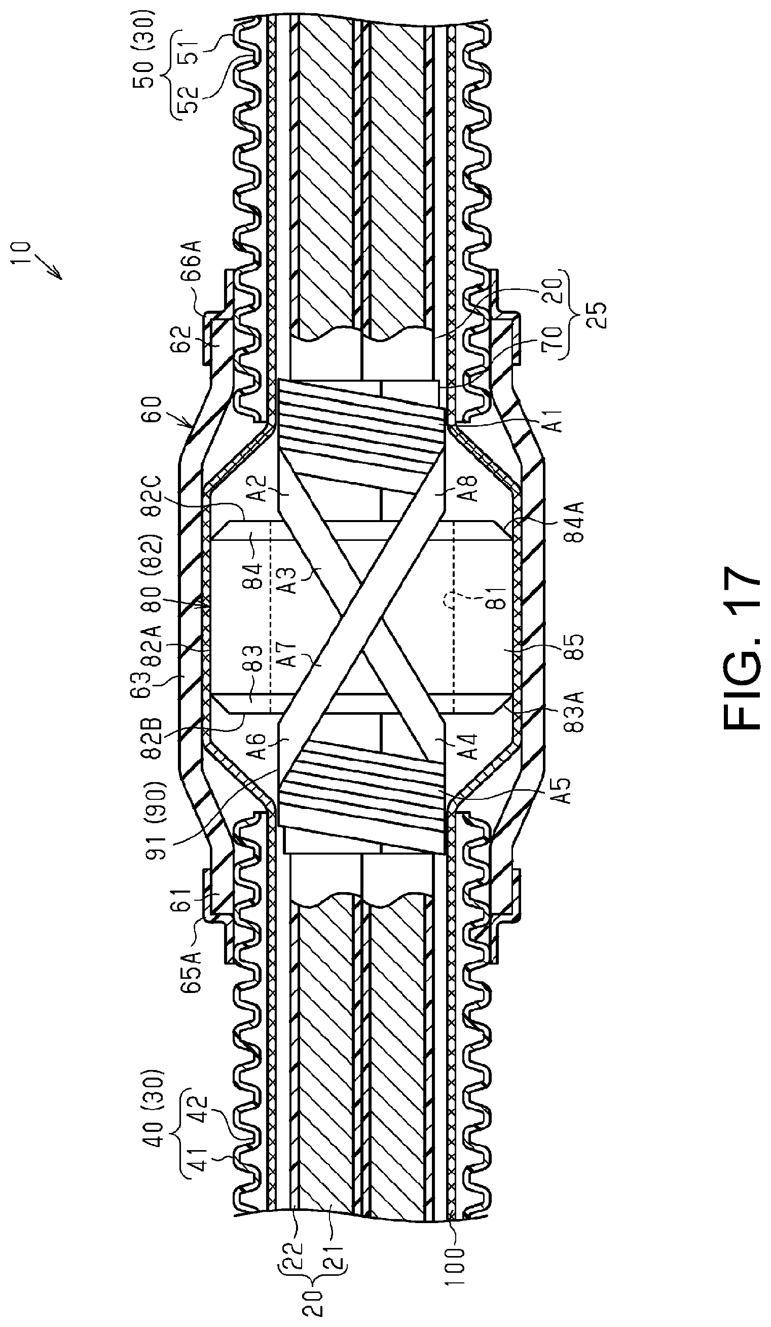 Patent US12097812 Figure 11 – Wire harness