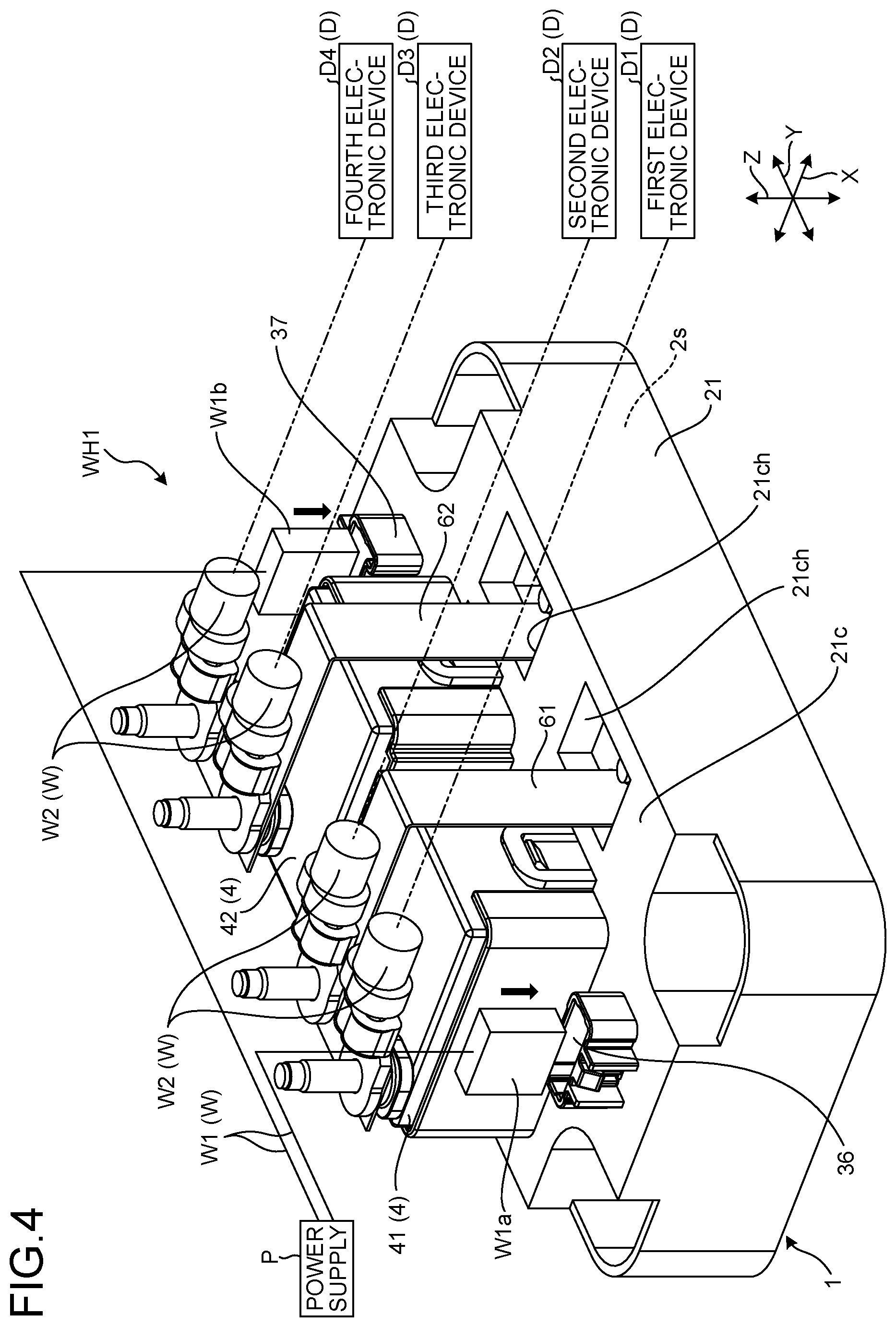 Patent US12097816 Figure 4 – Electrical connection box