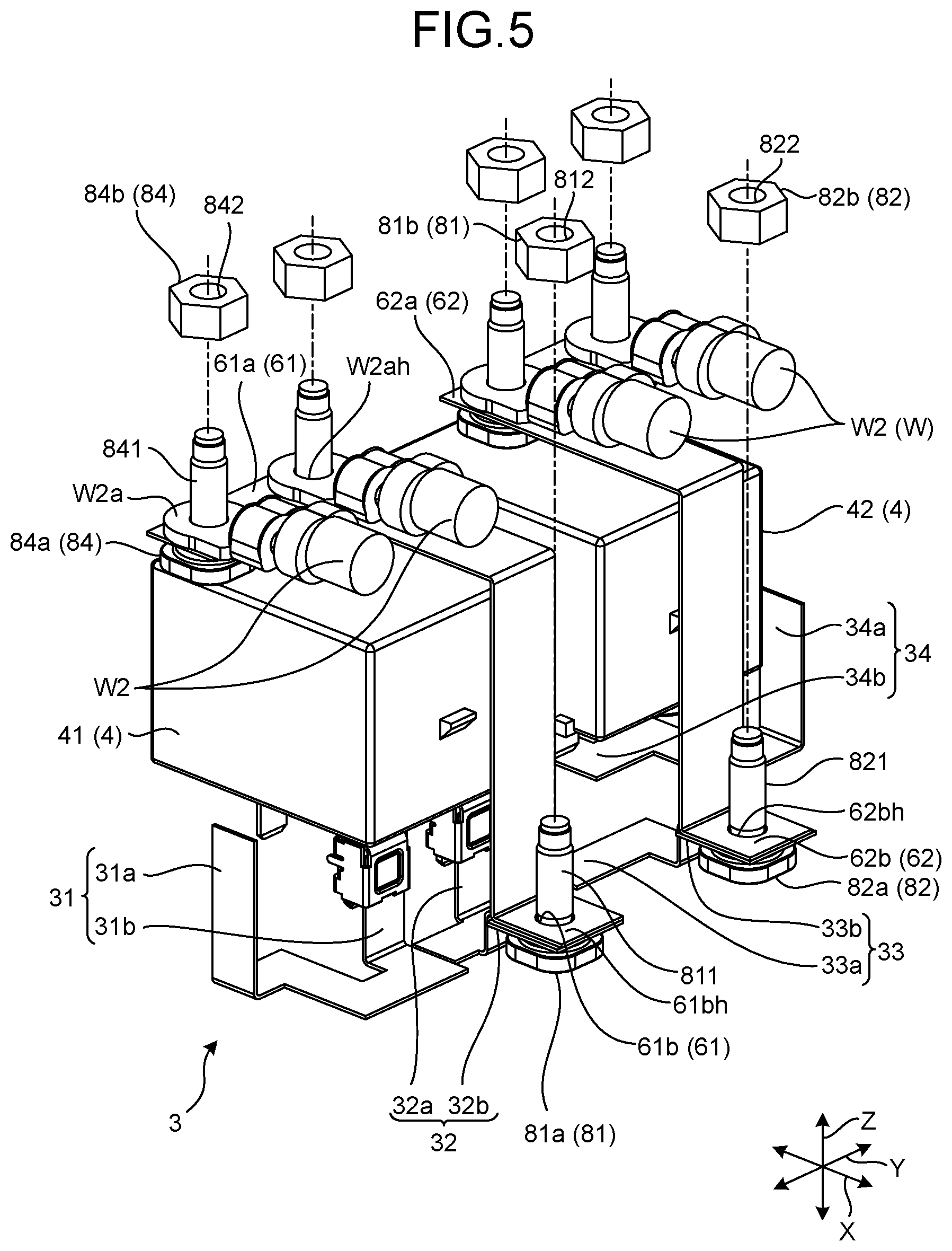 Patent US12097816 Figure 5 – Electrical connection box