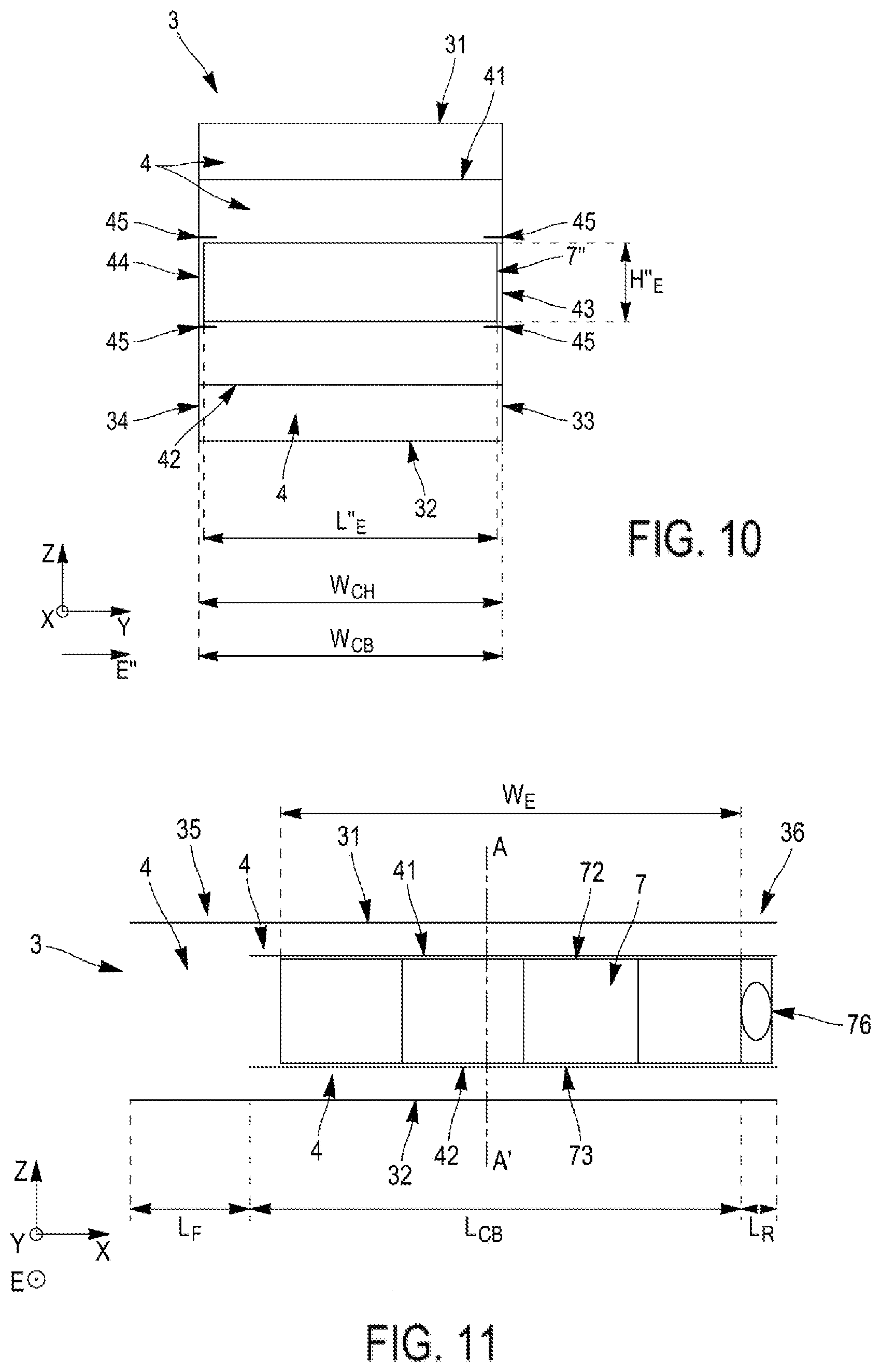 Patent US12097817 Figure 6 – Crash box containing a deformable element to extend the capacity of a crash box to absorb impact energy