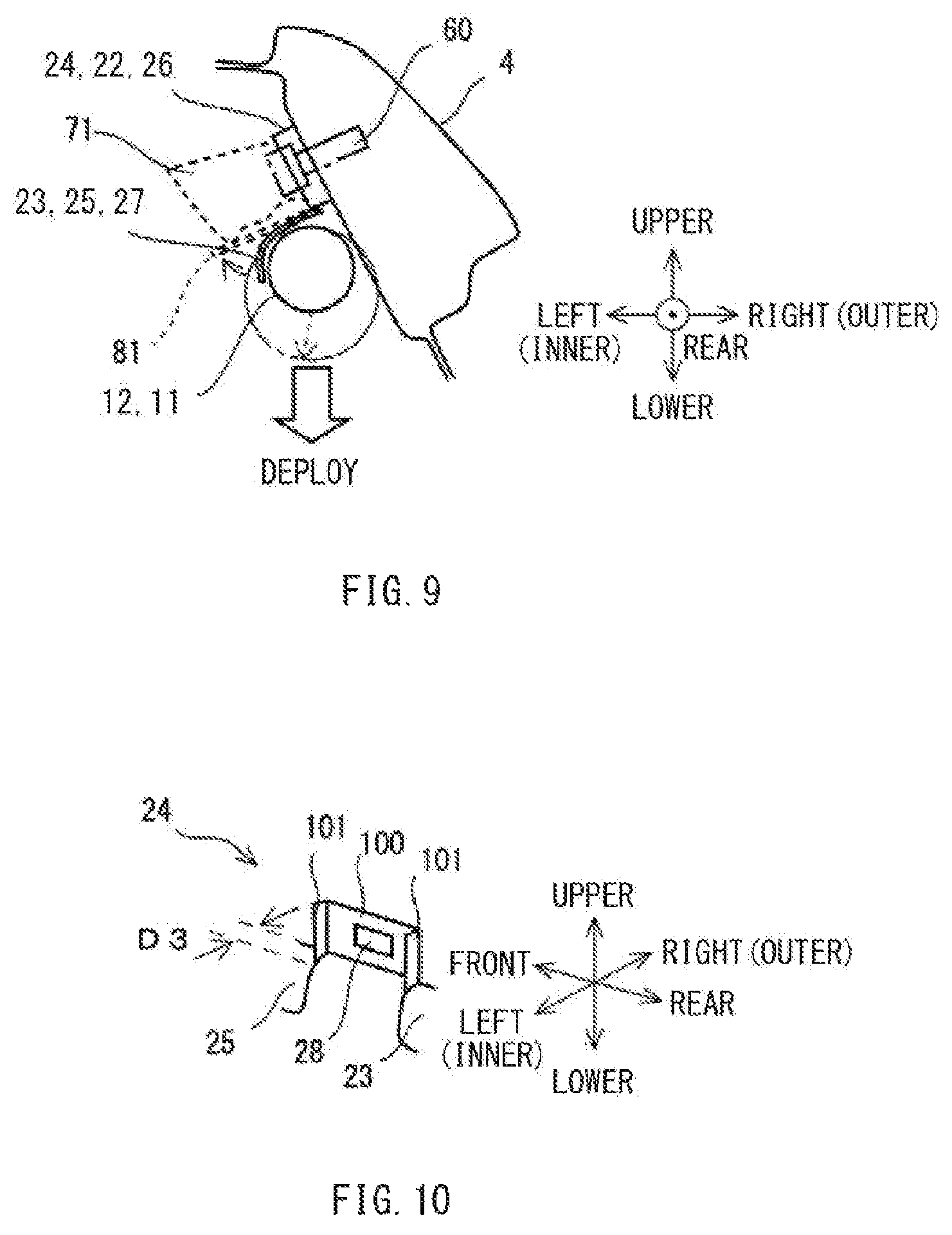 Patent US12097819 Figure 5 – Curtain airbag module
