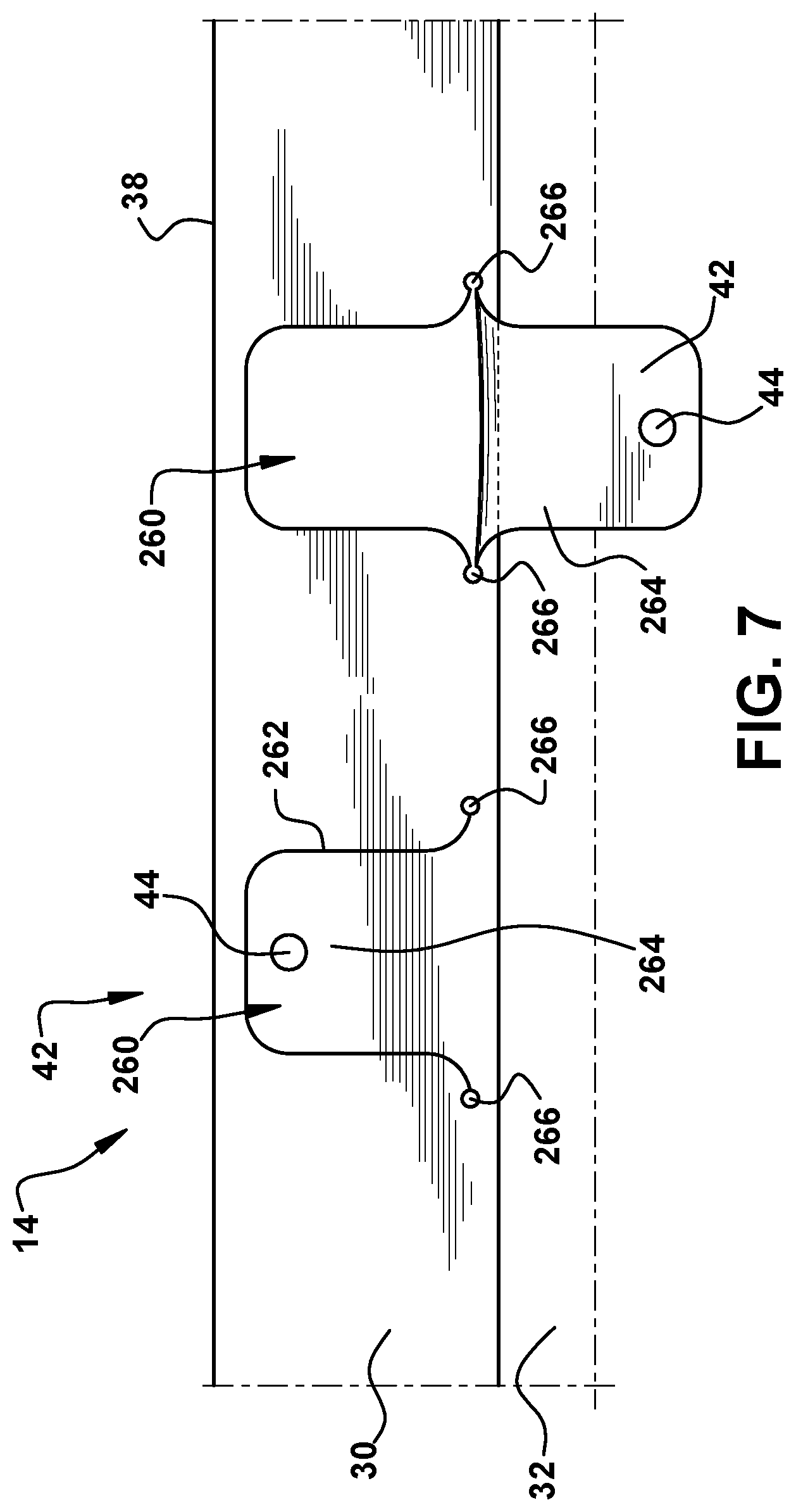 Patent US12097820 Figure 7 – Airbag with extendable member