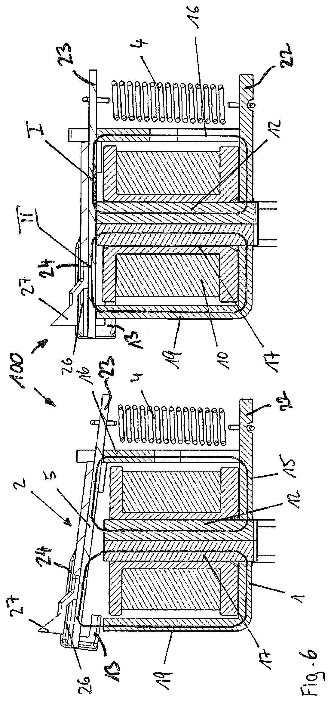 Patent US12097823 Figure 4 – Belt retractor having an electrically actuatable locking device