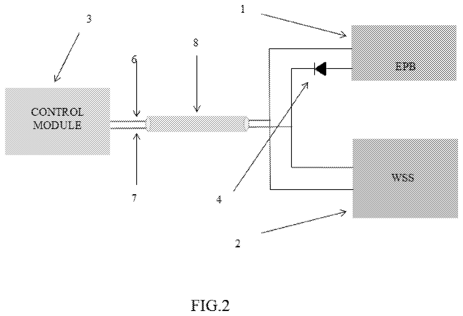 Patent US12097827 Figure 2 – EPB and WSS connecting system