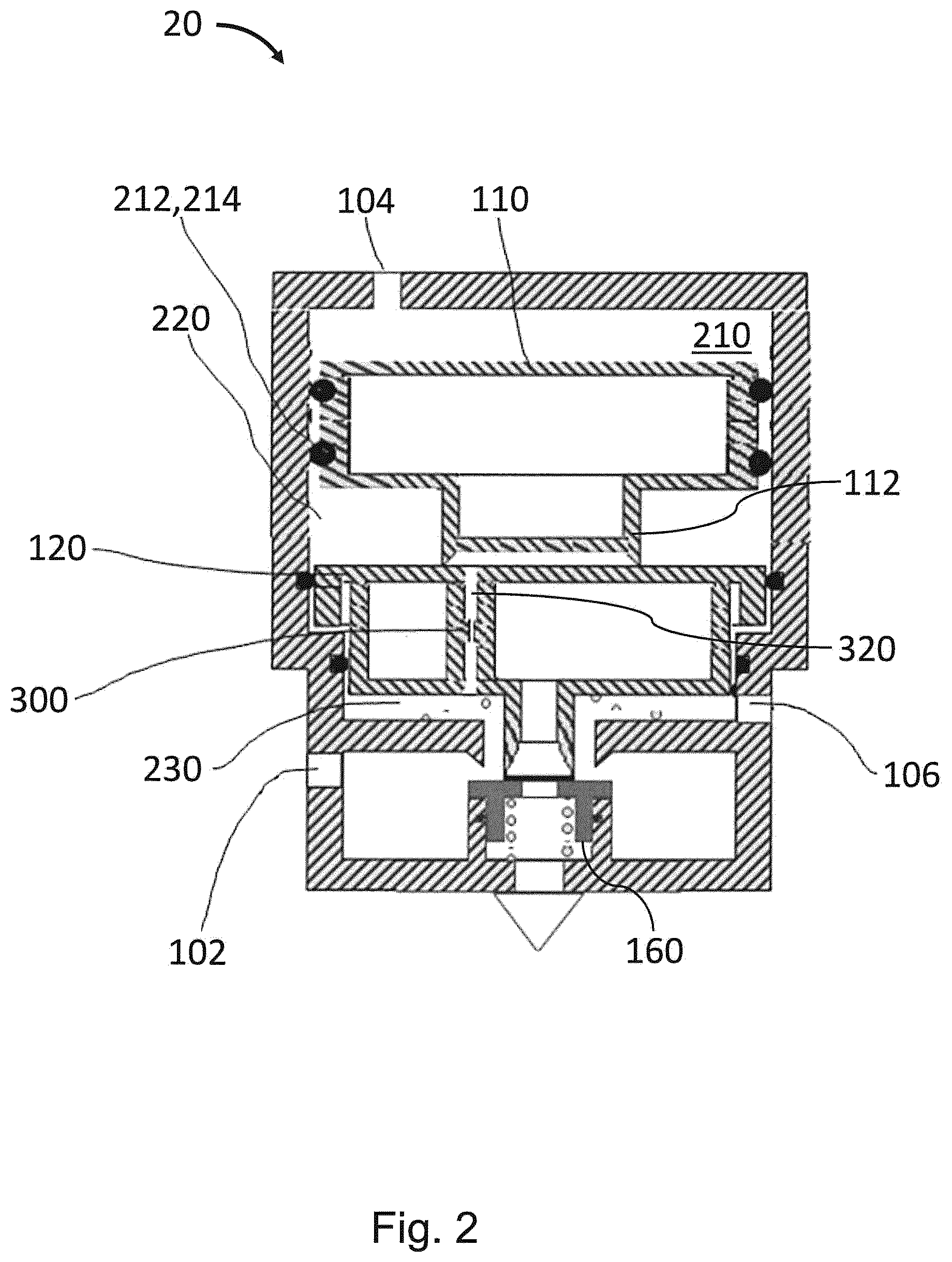 Patent US12097830 Figure 2 – Valve arrangement