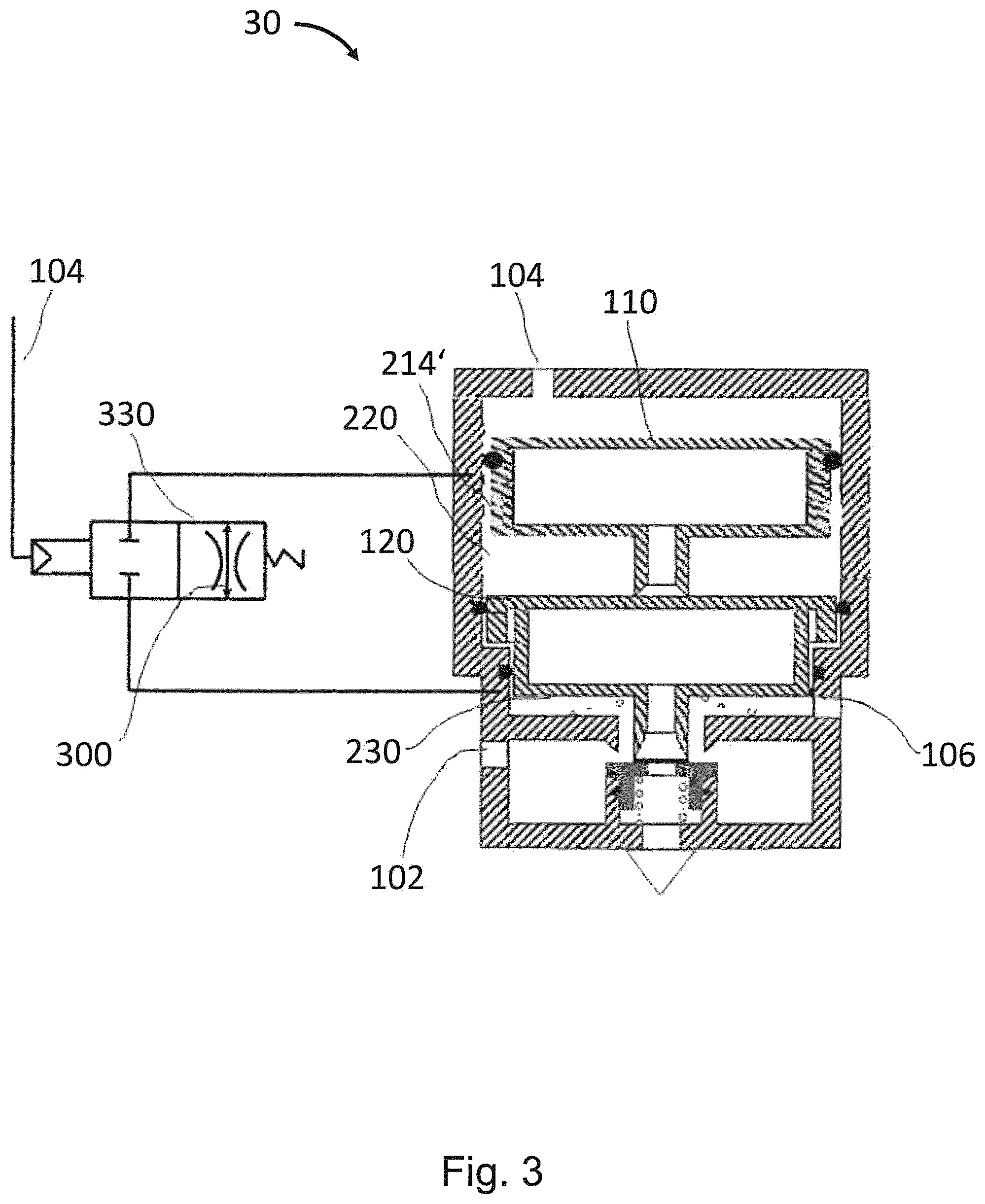 Patent US12097830 Figure 3 – Valve arrangement
