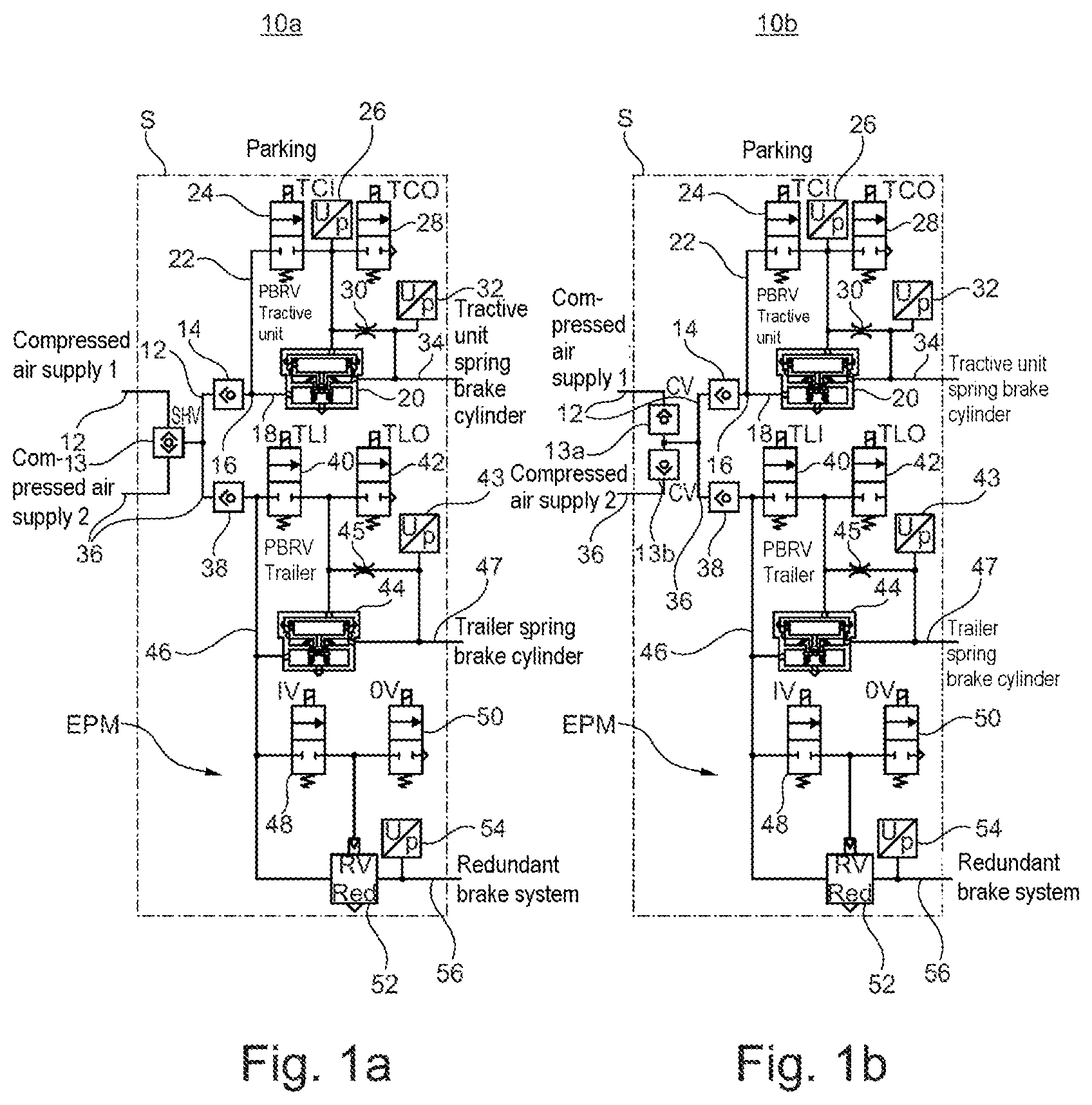 Patent US12097831 Figure 1 – Parking brake device